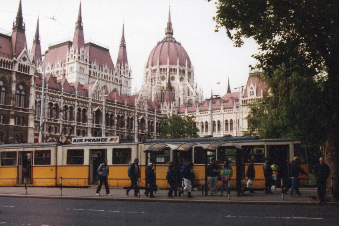 Trains, buses and trams in Budapest were old but serviceable and ran pretty much on time