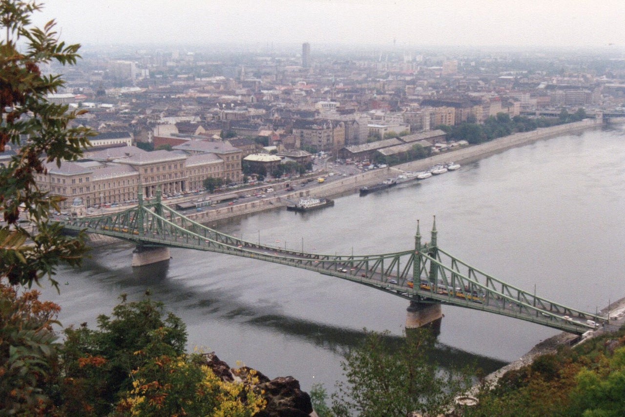 The view from Gellért Hill in Budapest