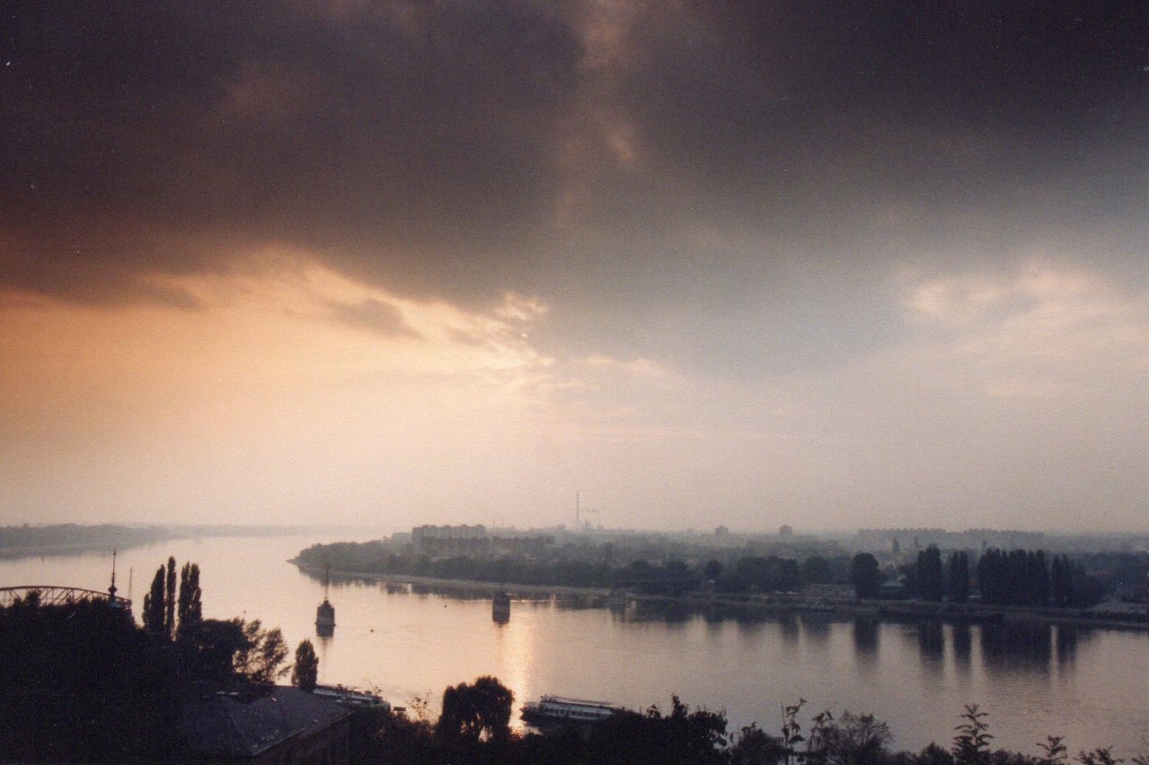 The Danube at sunset