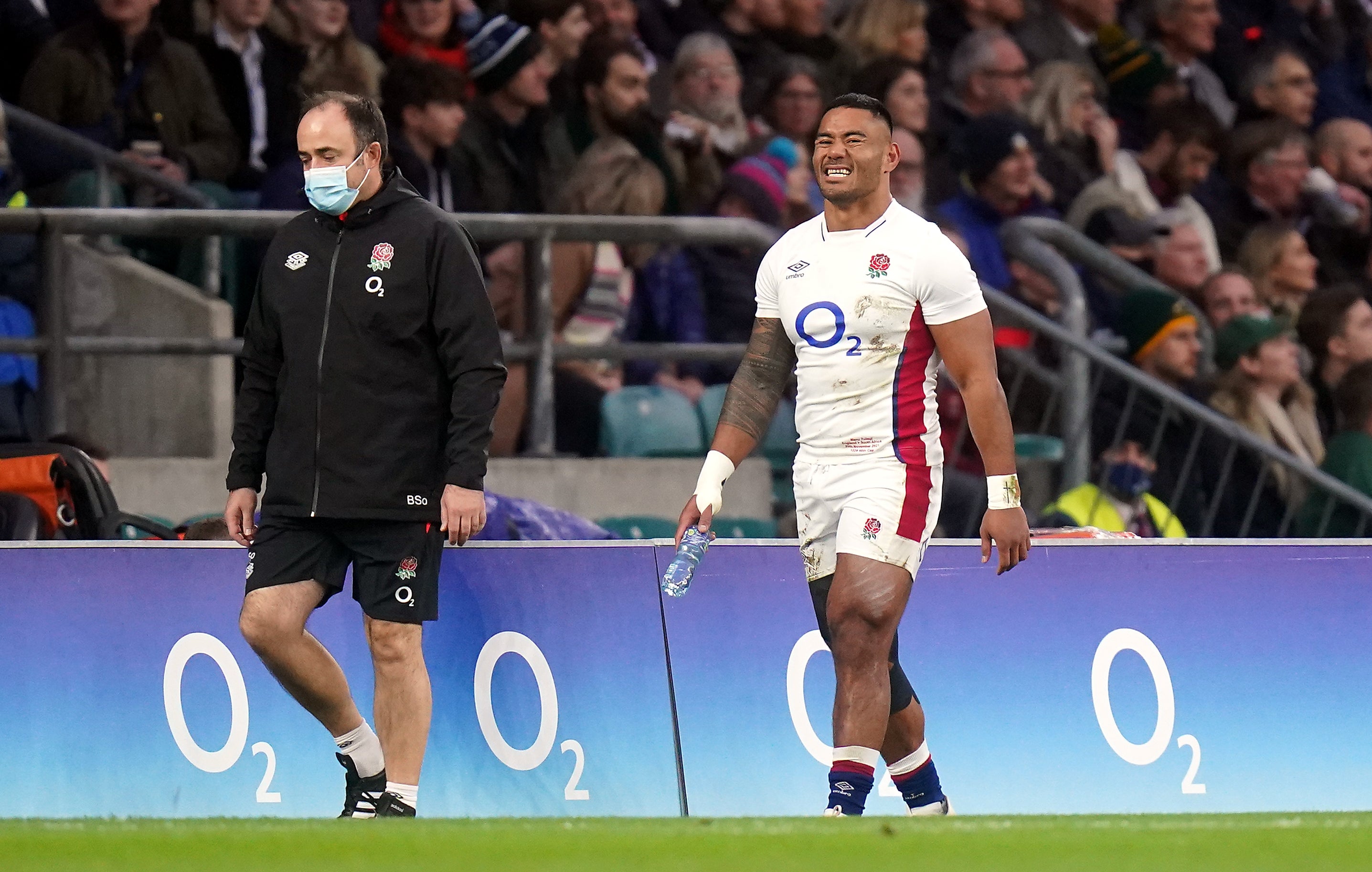 Manu Tuilagi limped of after just six minutes against South Africa