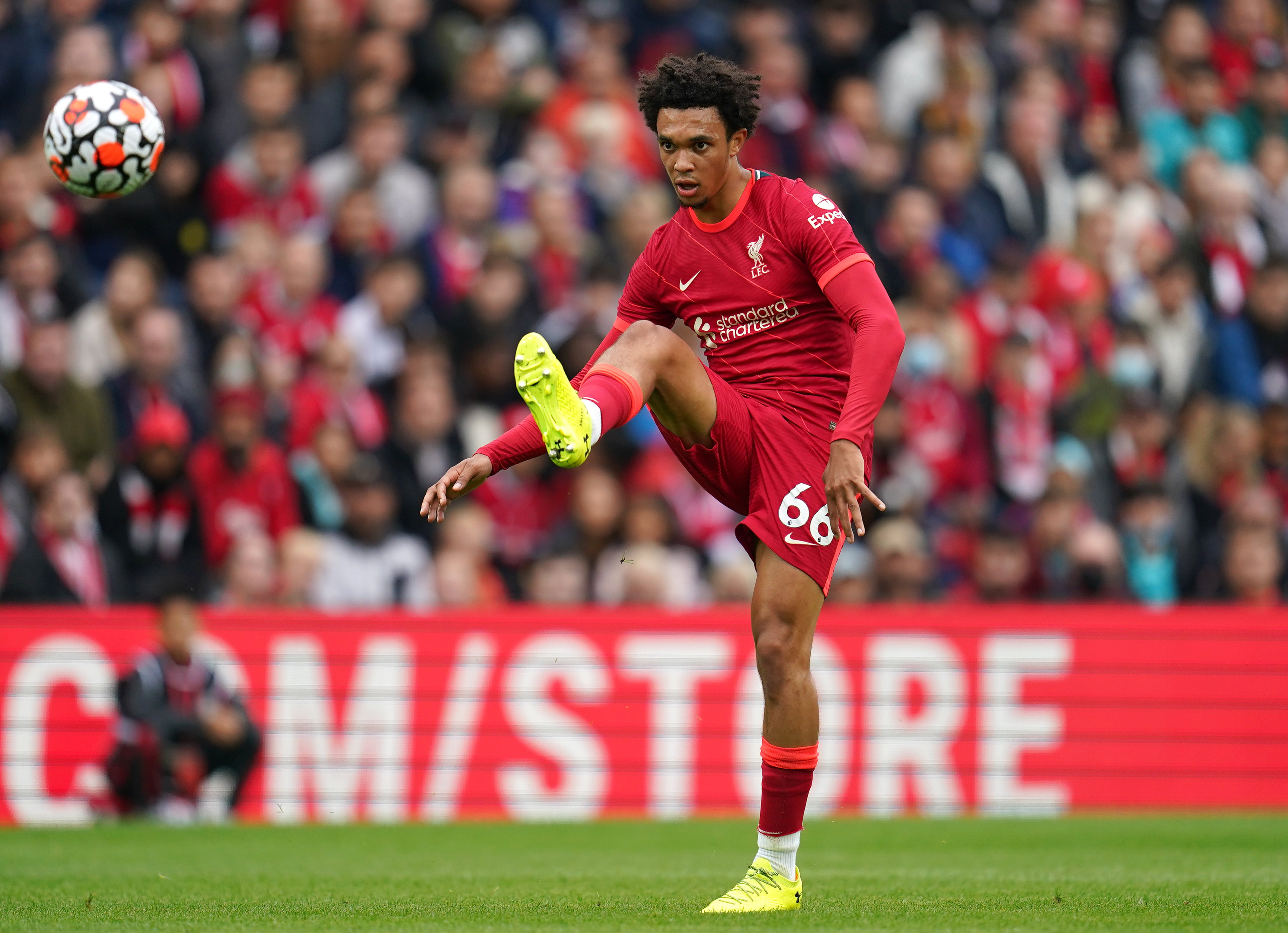 Liverpool’s Trent Alexander-Arnold wants to write his name in the club’s history books (Nick Potts/PA)