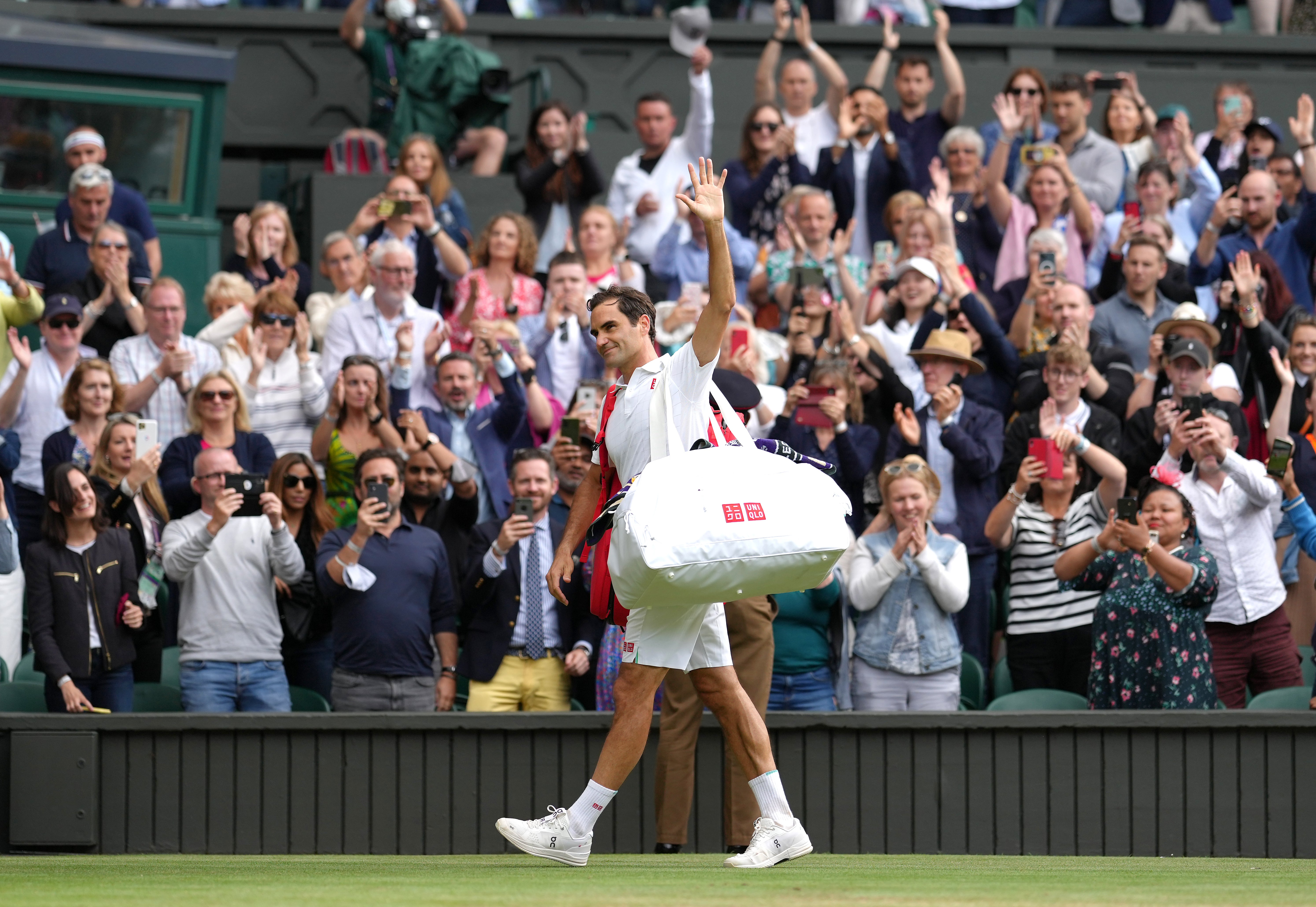 Was Roger Federer’s wave to Centre Court a real goodbye? (John Walton/PA)