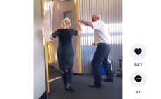 Southwest flight attendants dance for passengers at airport gate in Tiktok video