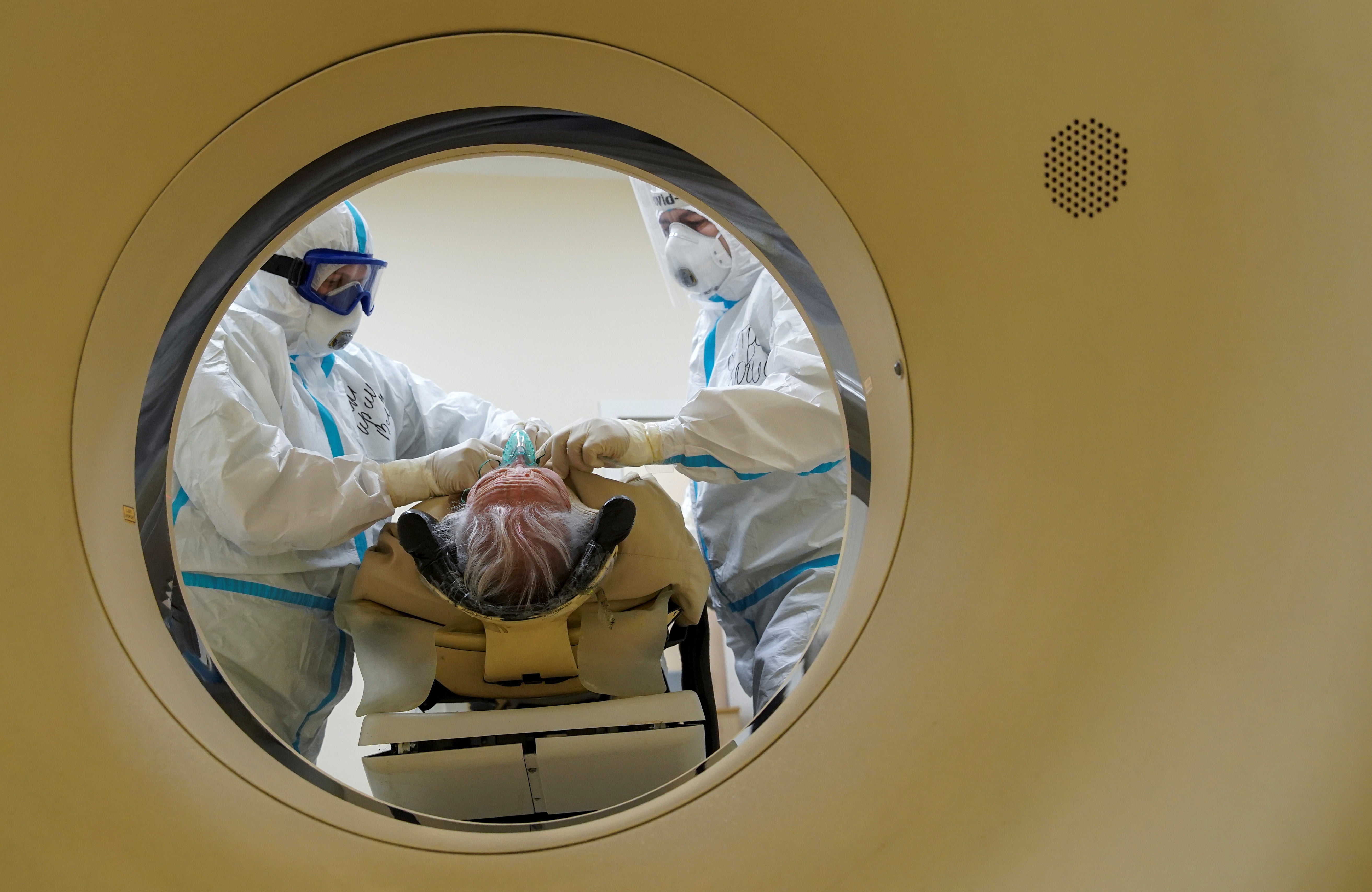 Representative image: A patient undergoes a CT scan