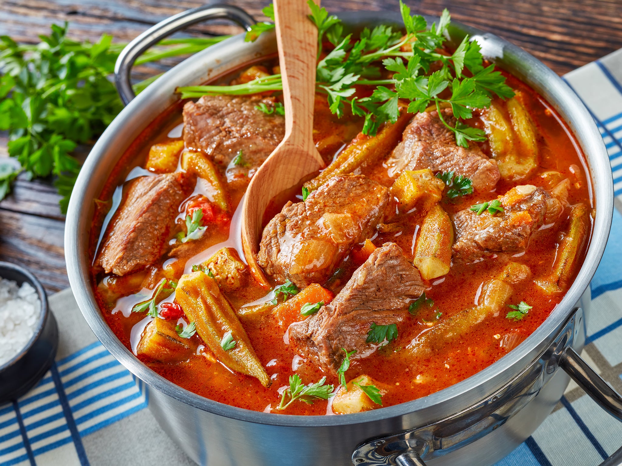 Ribs add flavour and body to this Korean kimchi jigae