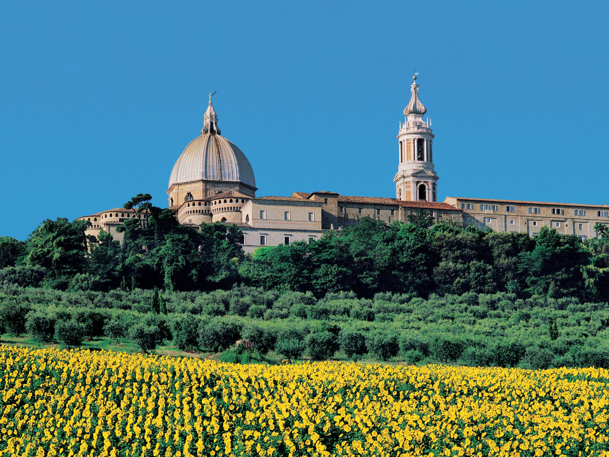 Loreto basilica in the Le Marche region