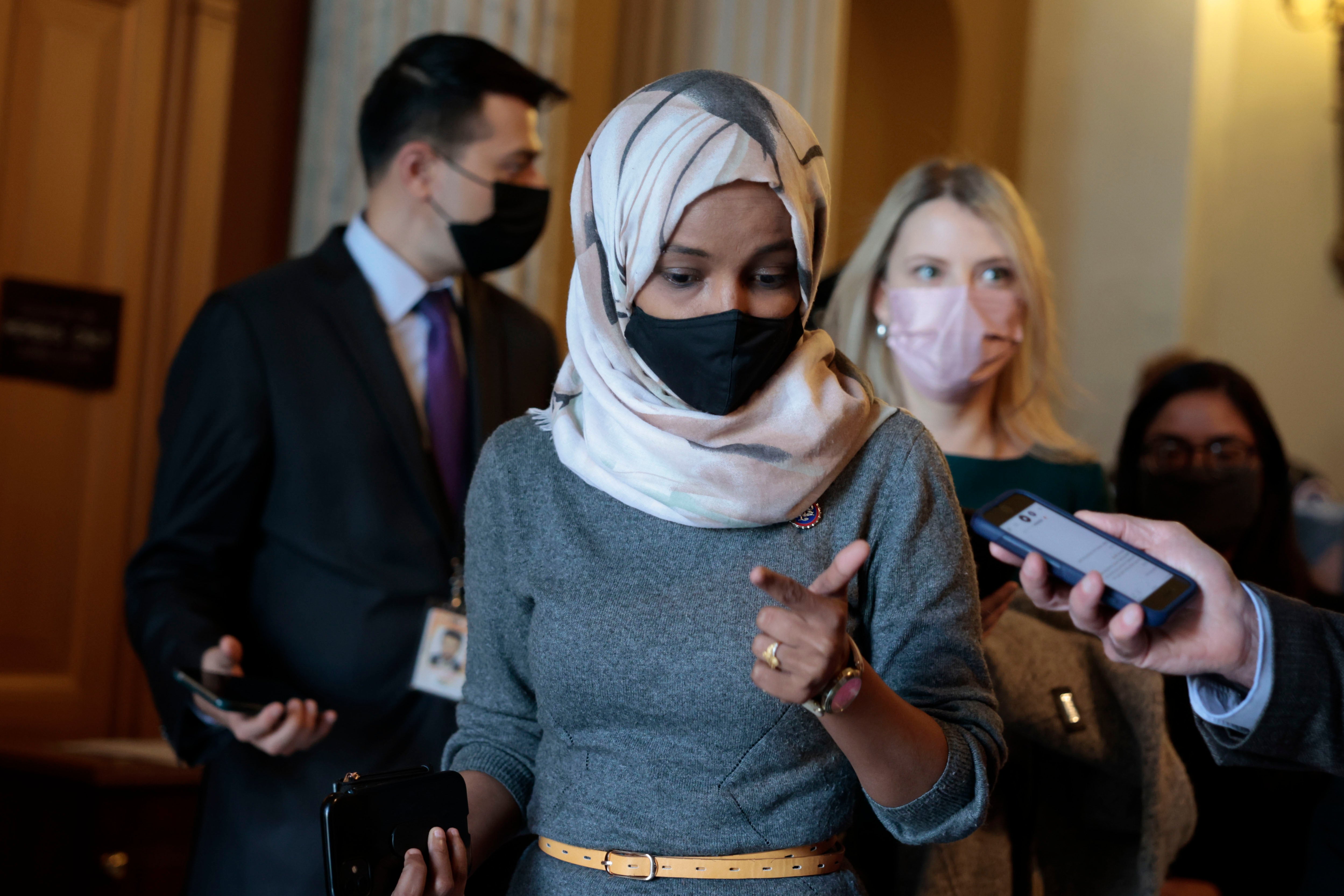 File: Representative Ilhan Omar hit out Republican Representative Lauren Boebert over ‘anti-muslim’ video