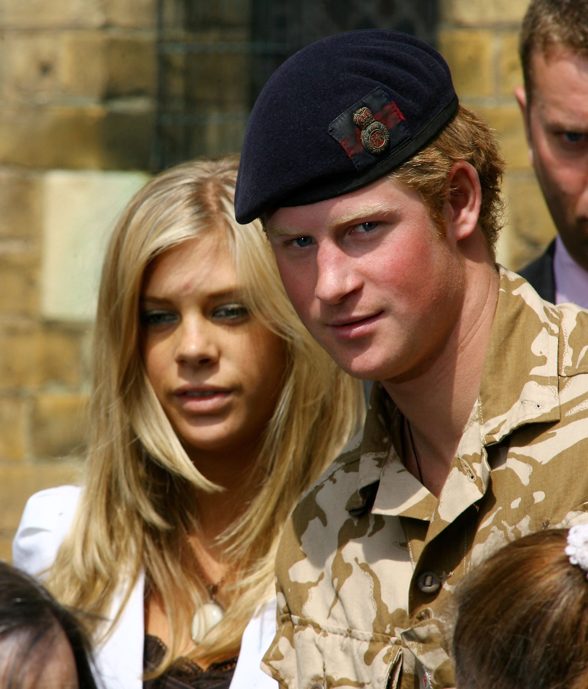 Chelsy with Harry at a service of remembrance in Windsor in 2008