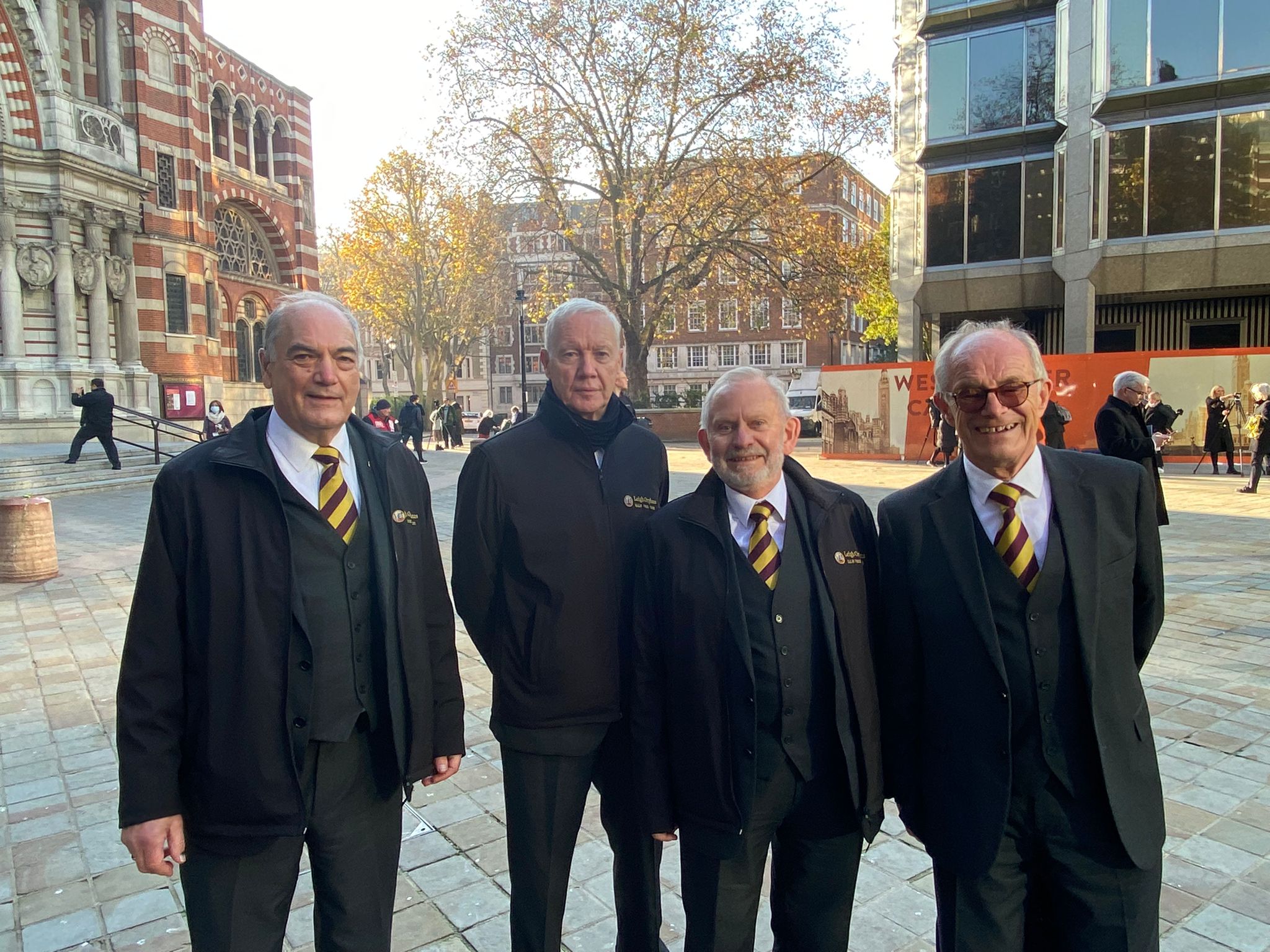 Members of the Leigh Orpheus Male Voice Choir