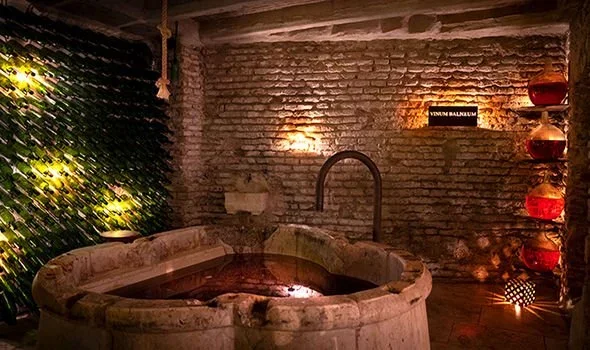 Bathe in the ‘wine bath’ at Aire