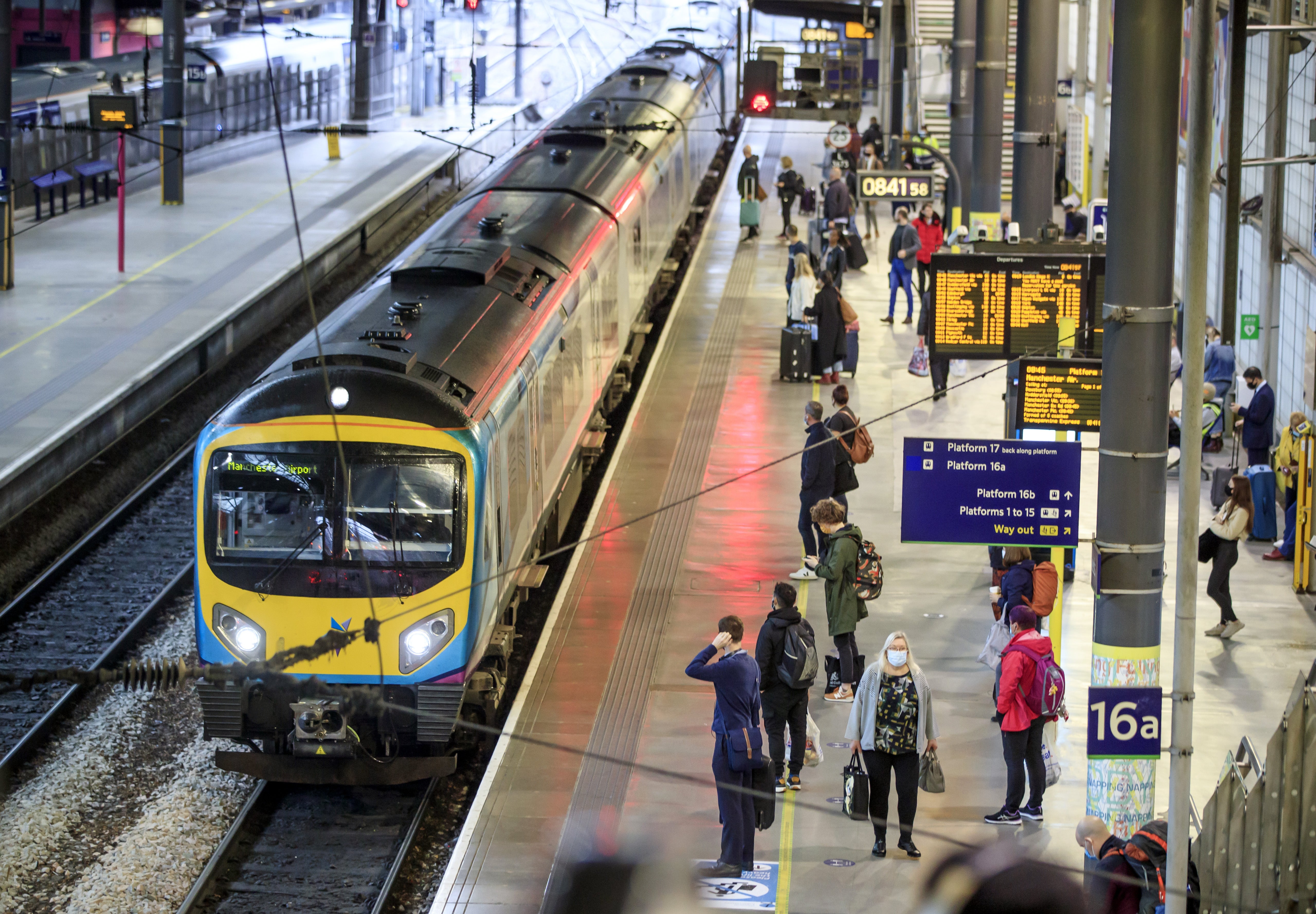 Network Rail has been urged to take action to retain train punctuality improvements seen over the coronavirus pandemic (Danny Lawson/PA)