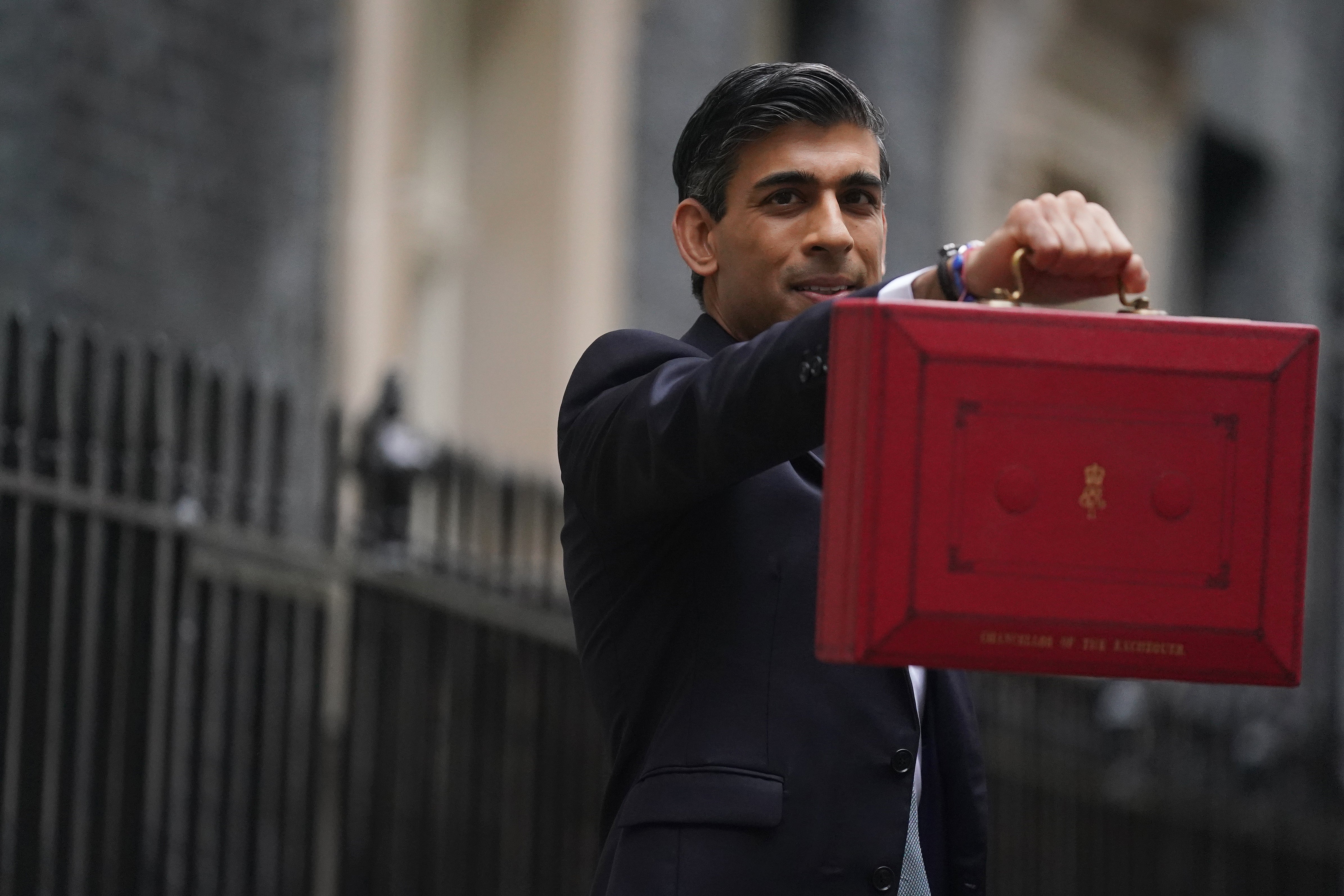 Rishi Sunak, pretending a public spending rise is a tax cut