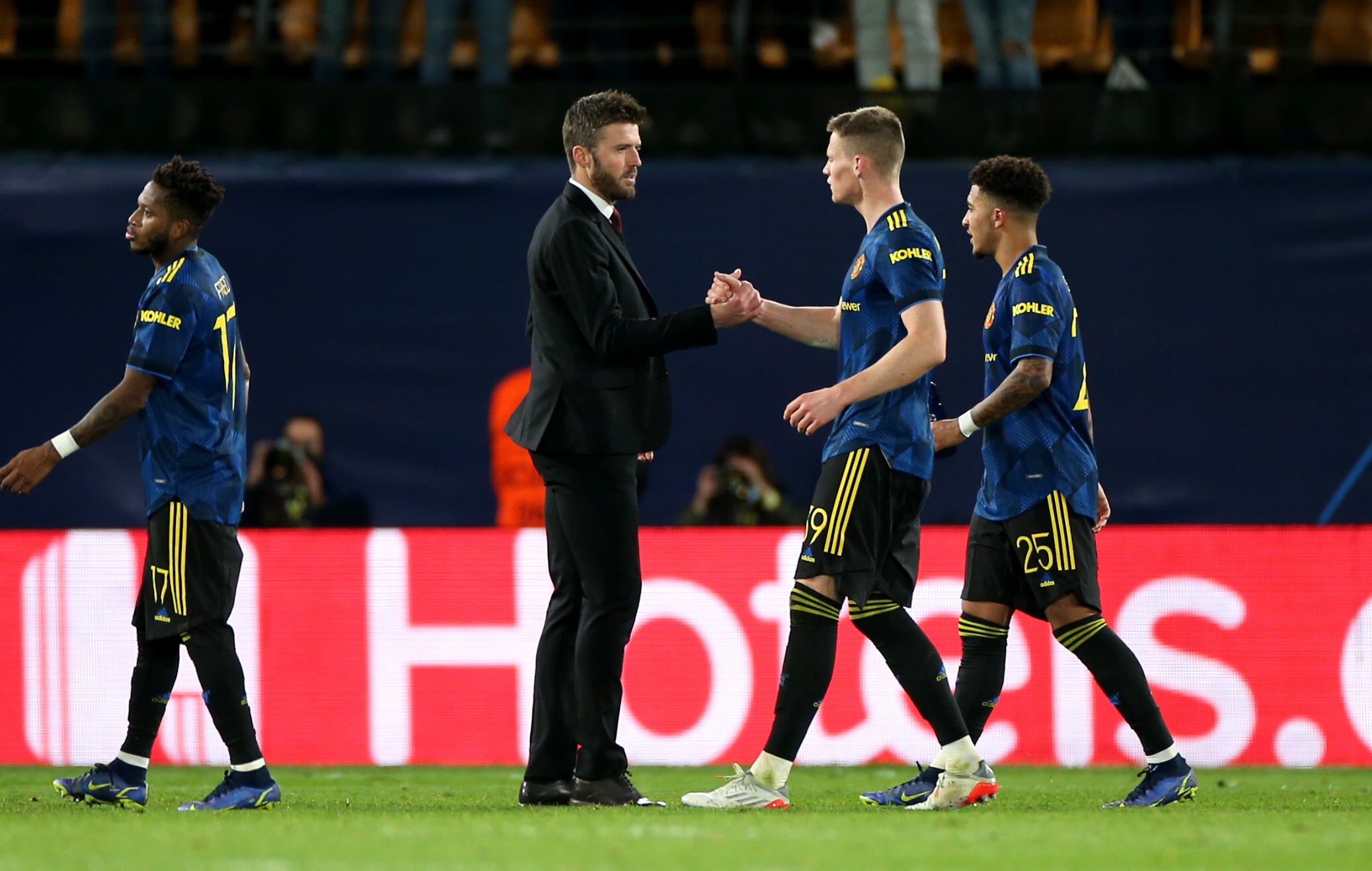 Caretaker manager Carrick was taking charge for the first time since Ole Gunnar Solskjaer’s dismissal (Isabel Infantes/PA)