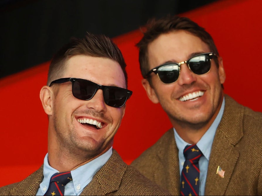 Bryson DeChambeau and Brooks Koepka at the Ryder Cup opening ceremony