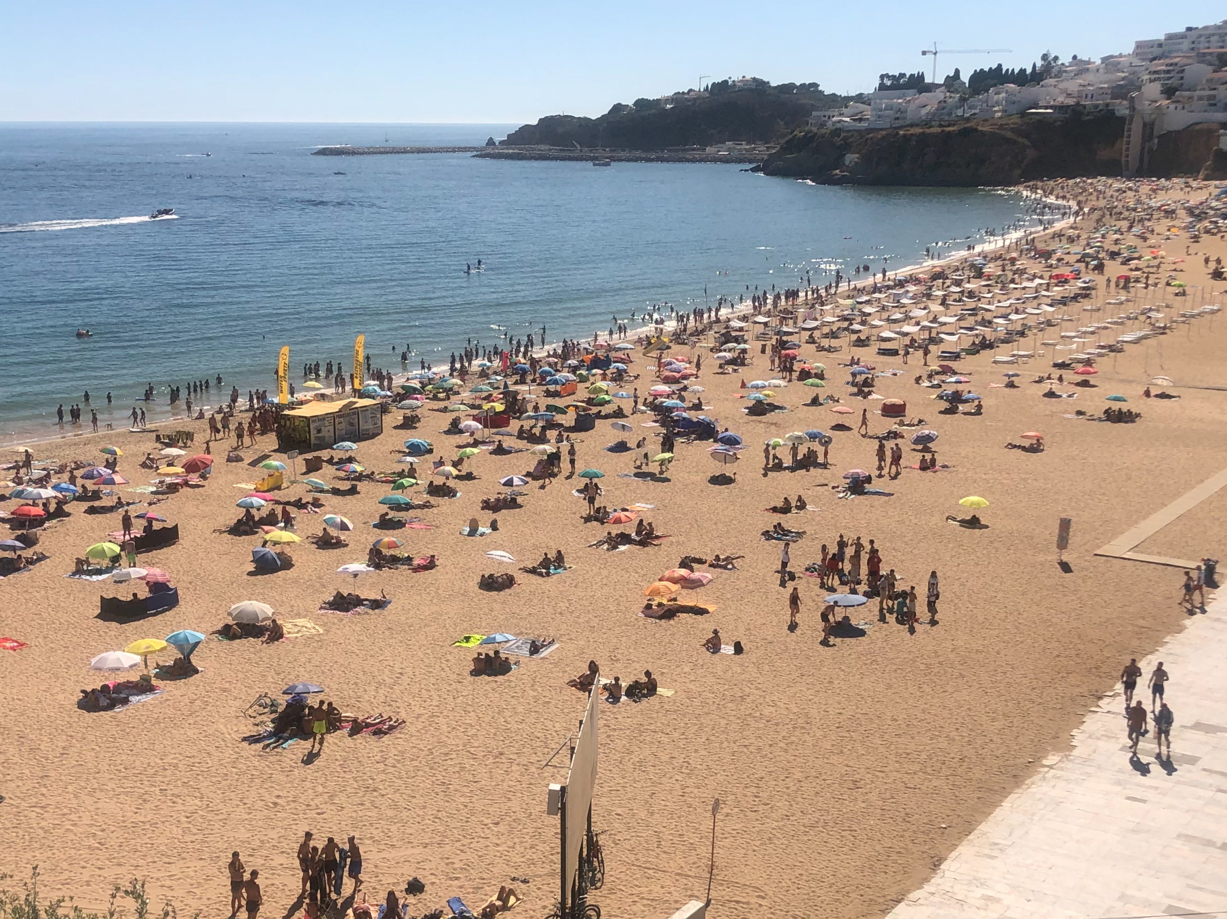 The woman fell ill after swimming in the sea on Penedo beach