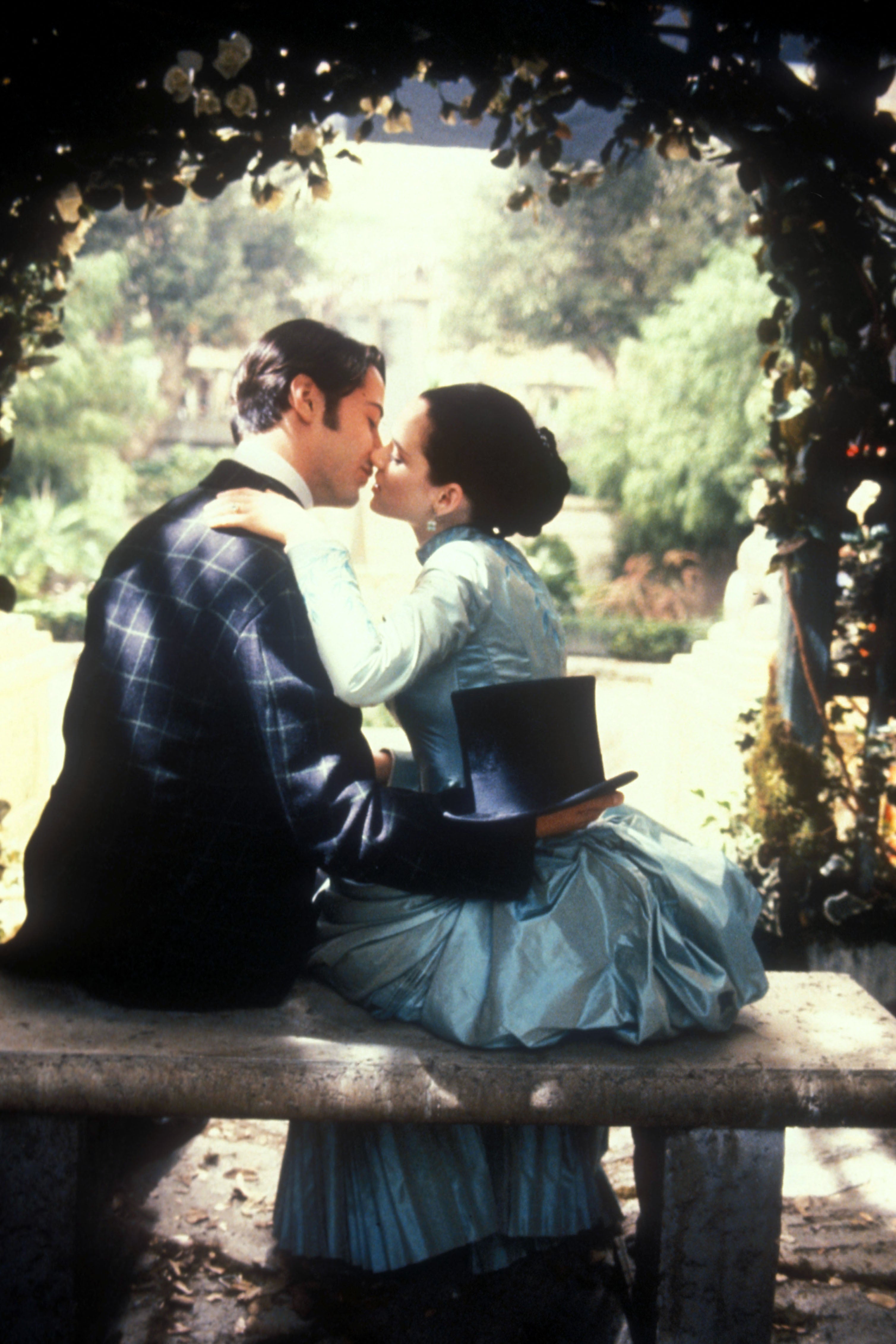 Reeves as the romantic lead Jonathan Harker with Winona Ryder as Mina Harker in Francis Ford Coppola’s 1992 film ‘Bram Stoker’s Dracula’