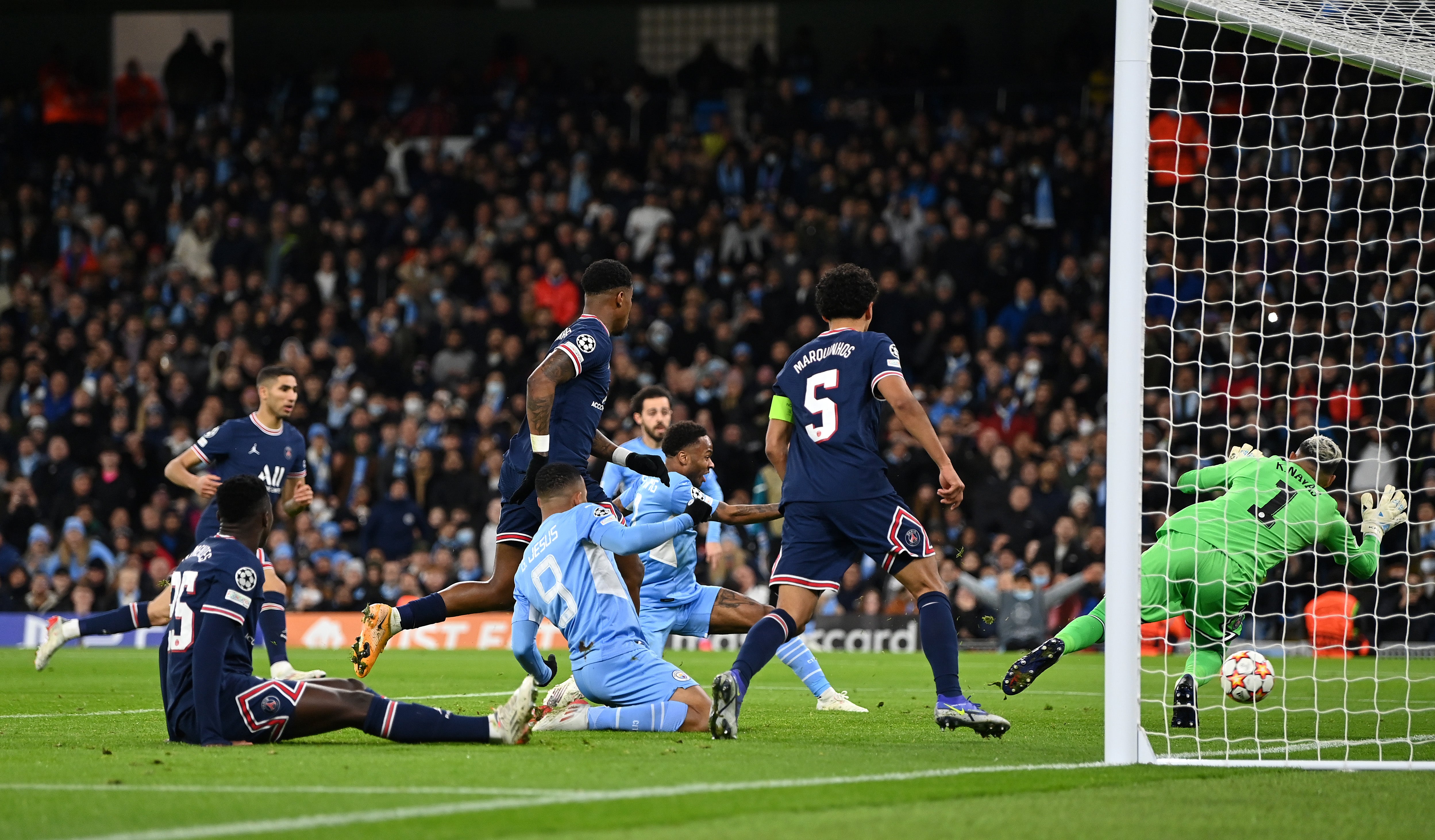 Raheem Sterling scores City’s equaliser