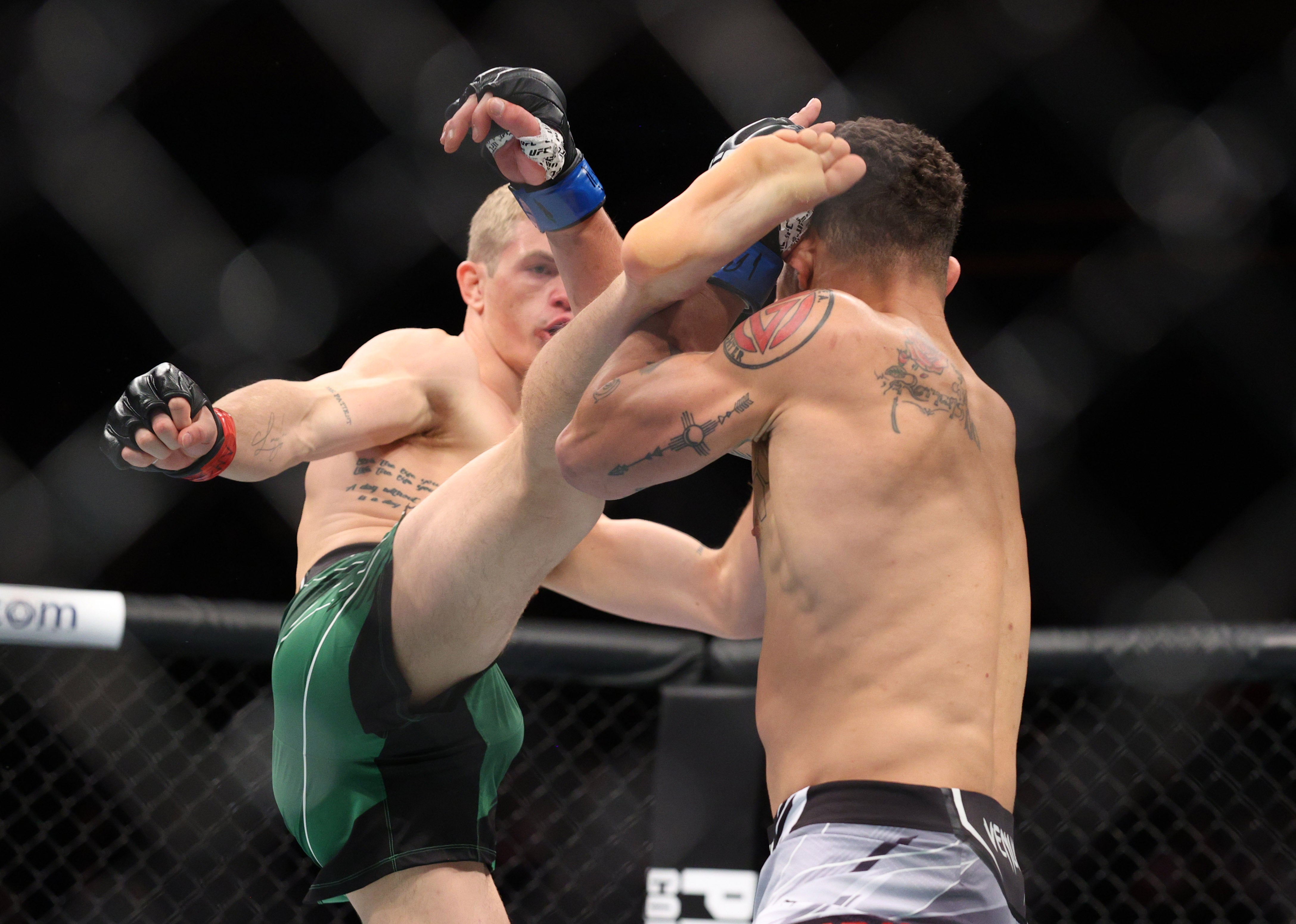 Garry won his UFC debut with one second left in the first round