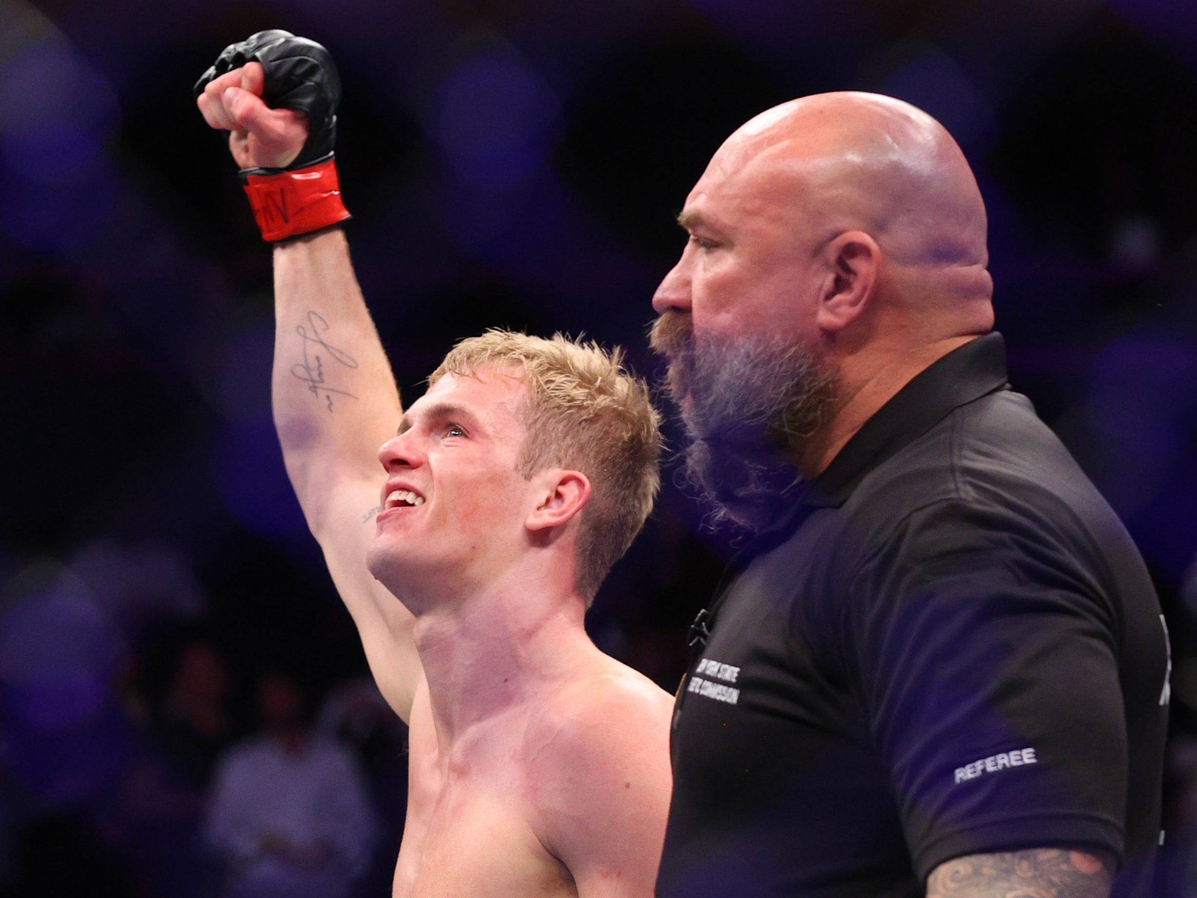 Unbeaten Irish welterweight Ian Garry won his UFC debut by knockout