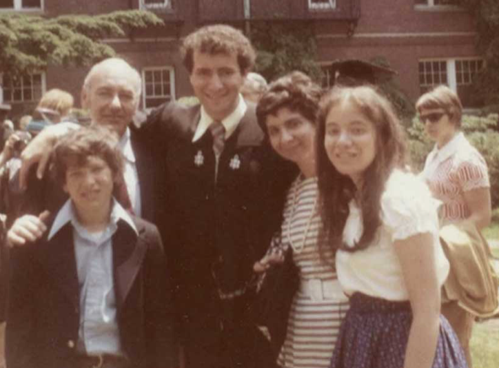 Chuck Schumer with his father Abe and mother Selma