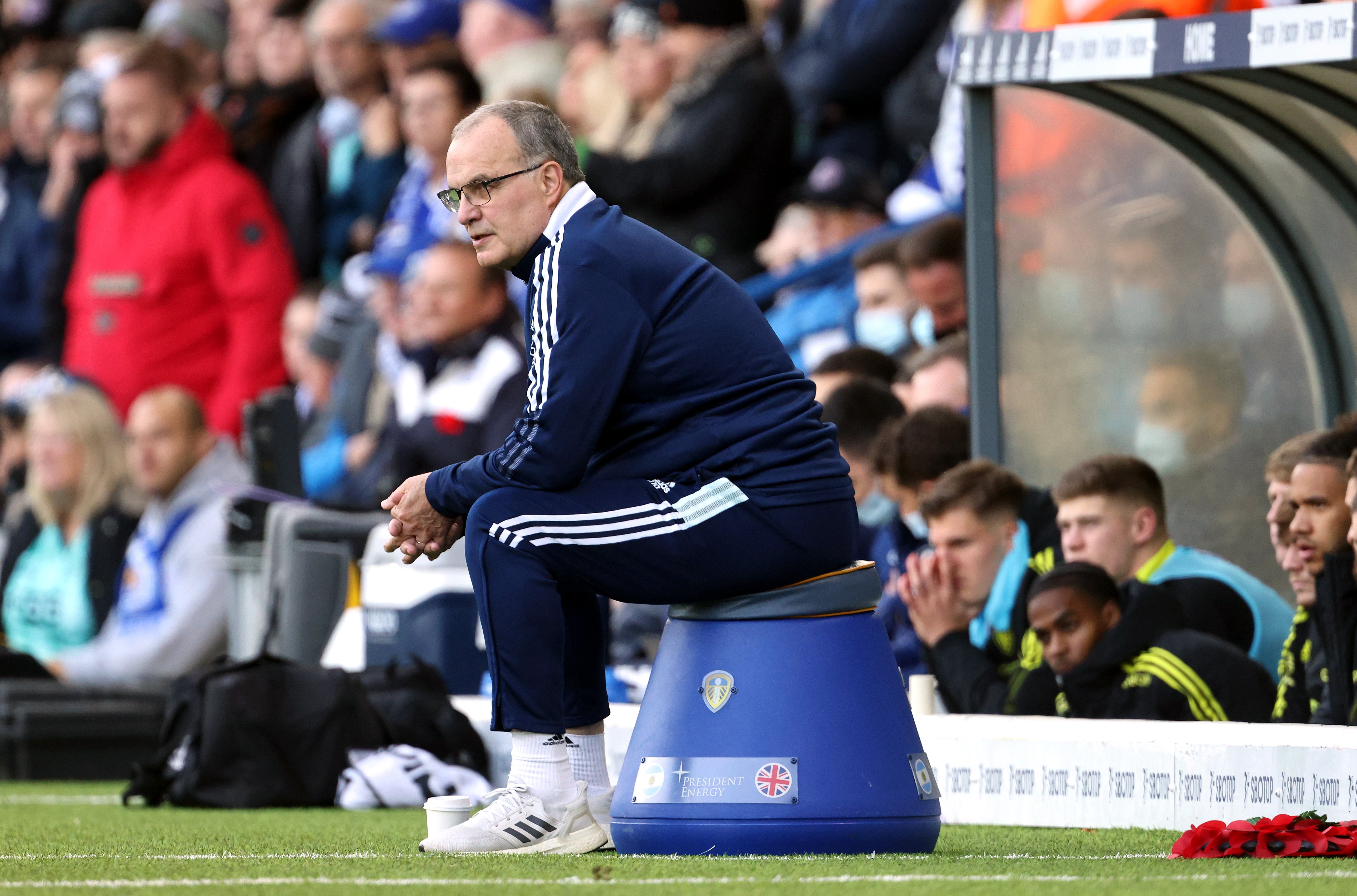 Marcelo Bielsa continues to blame himself for Leeds’ shortcomings (Richard Sellers/PA)