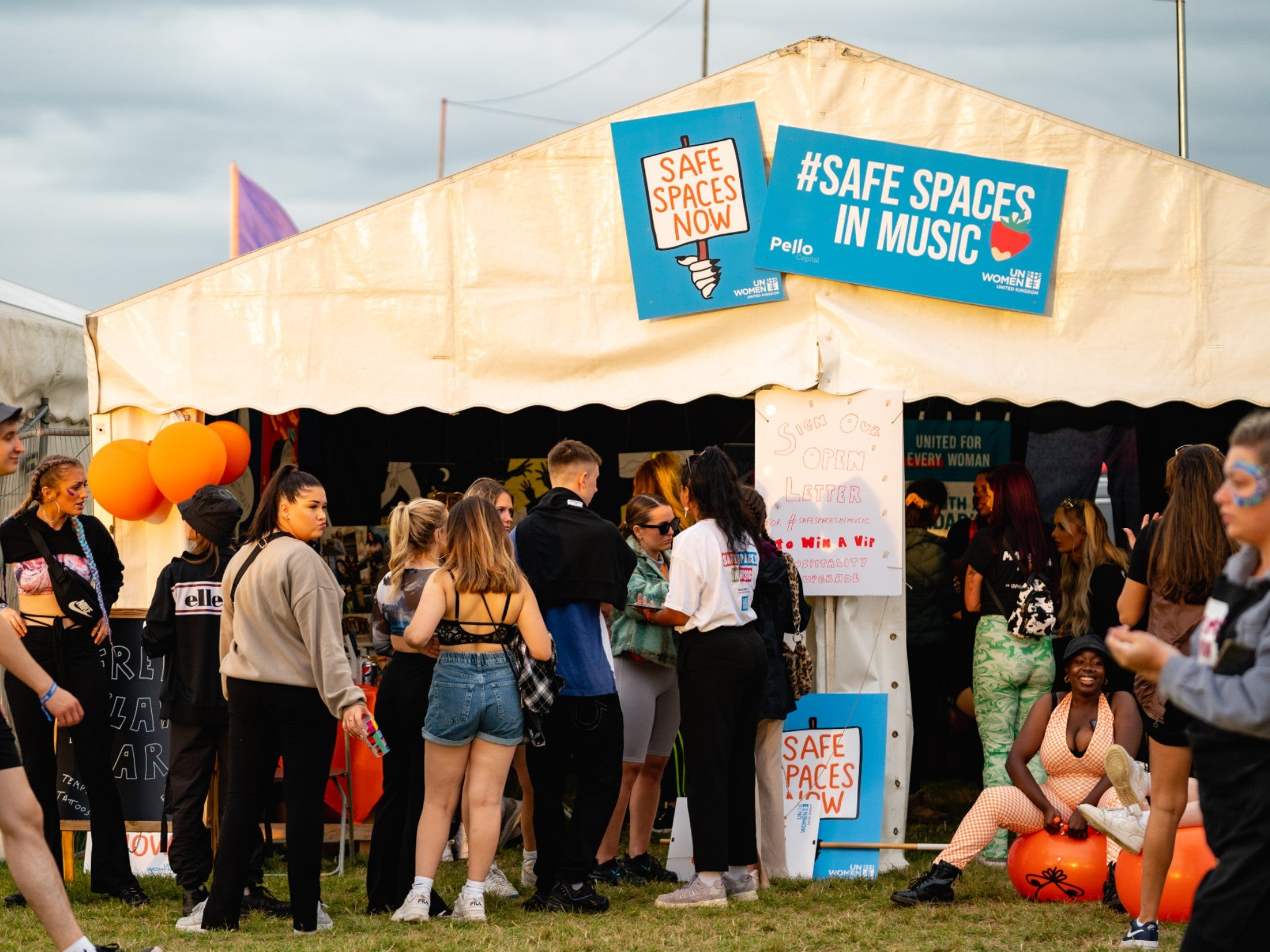 Safe Spaces Now at Strawberries and Creem festival