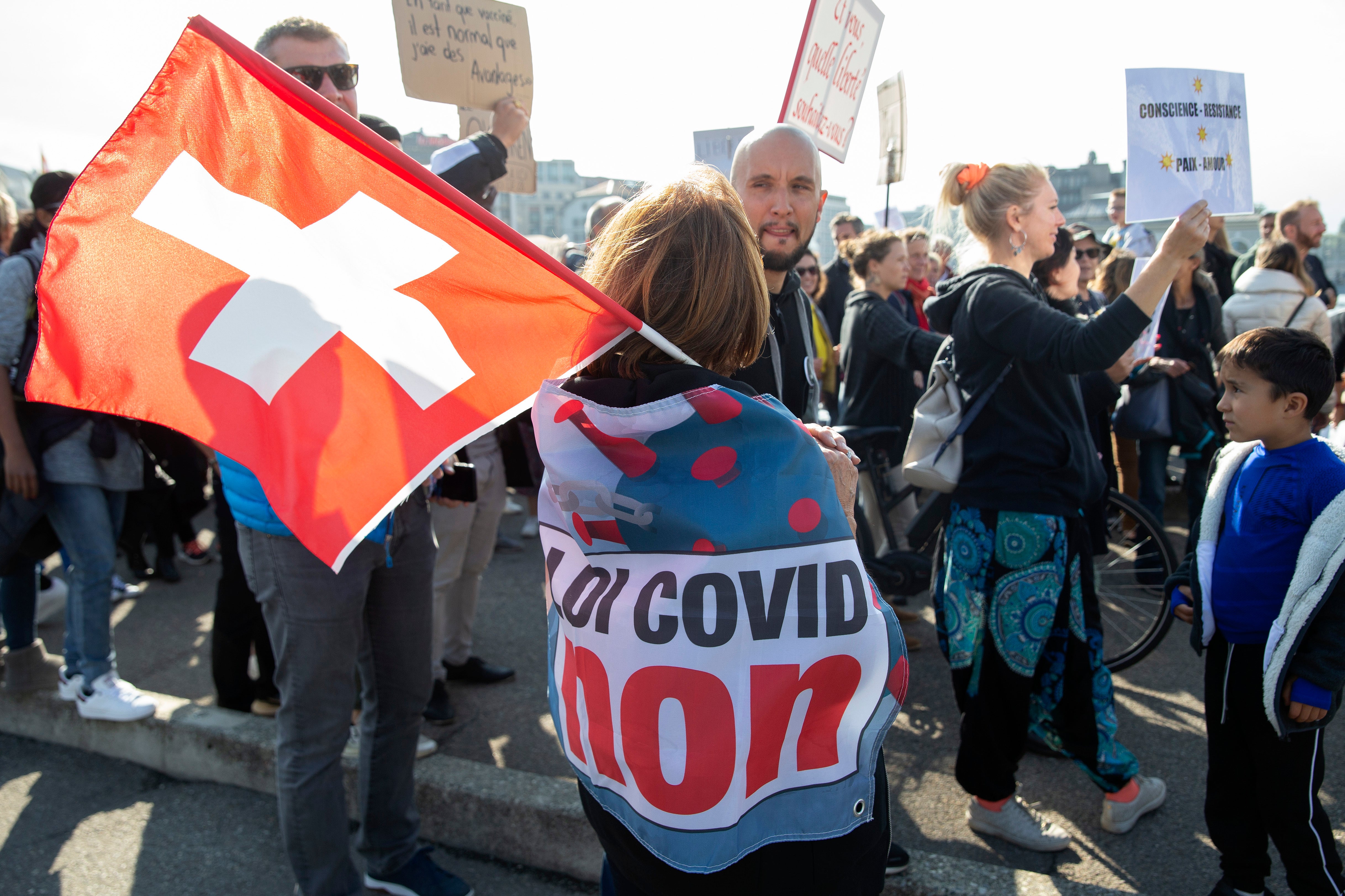 Virus Outbreak Switzerland Referendum