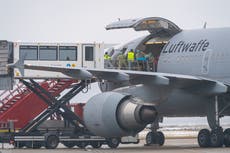 German air force transfers Covid patients as hospitals run out of beds