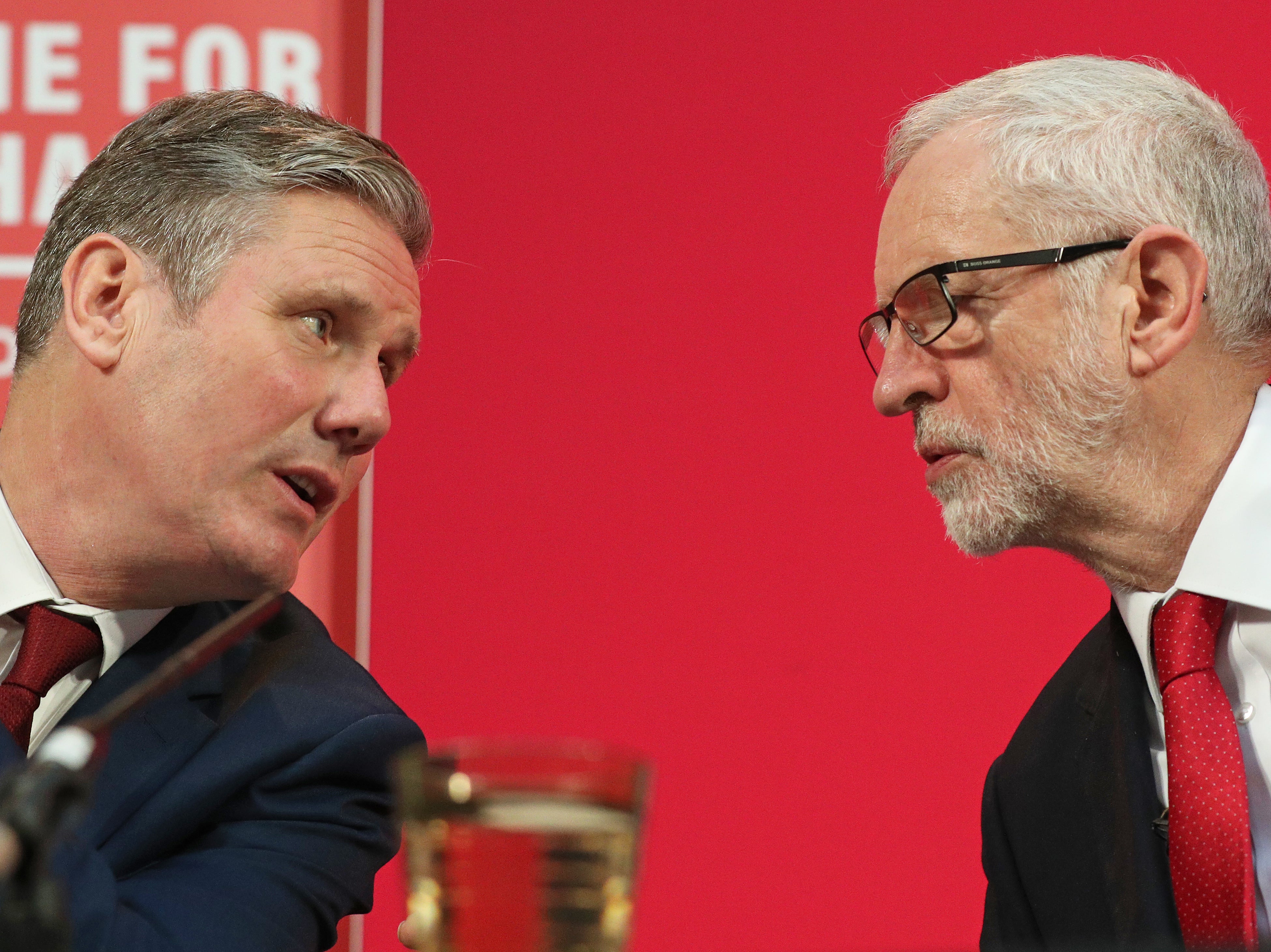 Sir Keir Starmer and Jeremy Corbyn