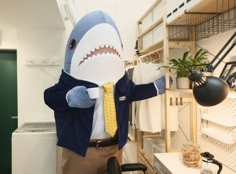 The property is being promoted by Blahaj the shark estate agent