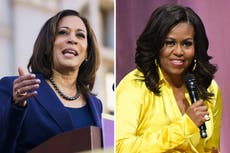 Michelle Obama and Kamala Harris in lead for 2024 if Biden decides not to run, poll says