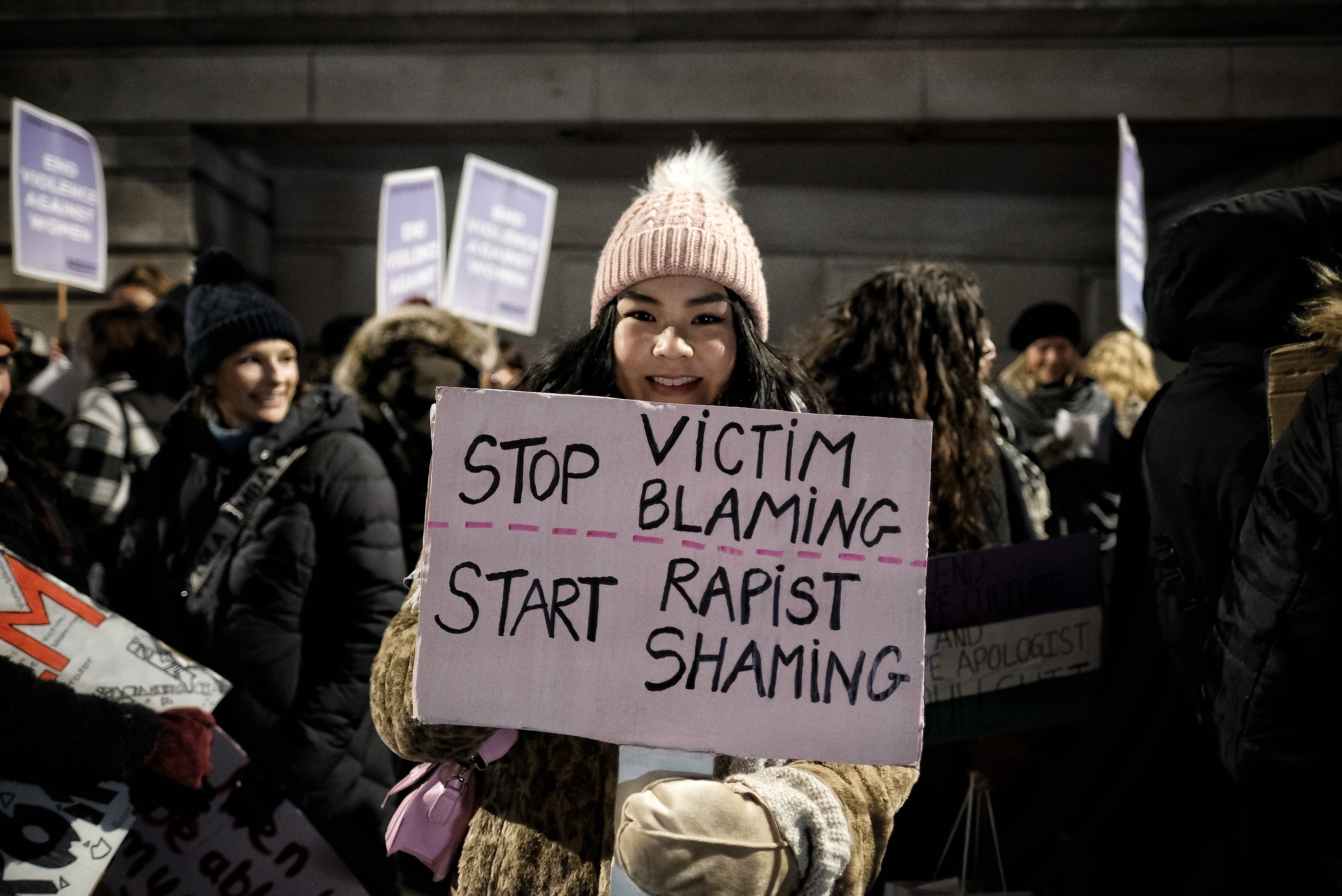 Reclaim the Night protesters march in London