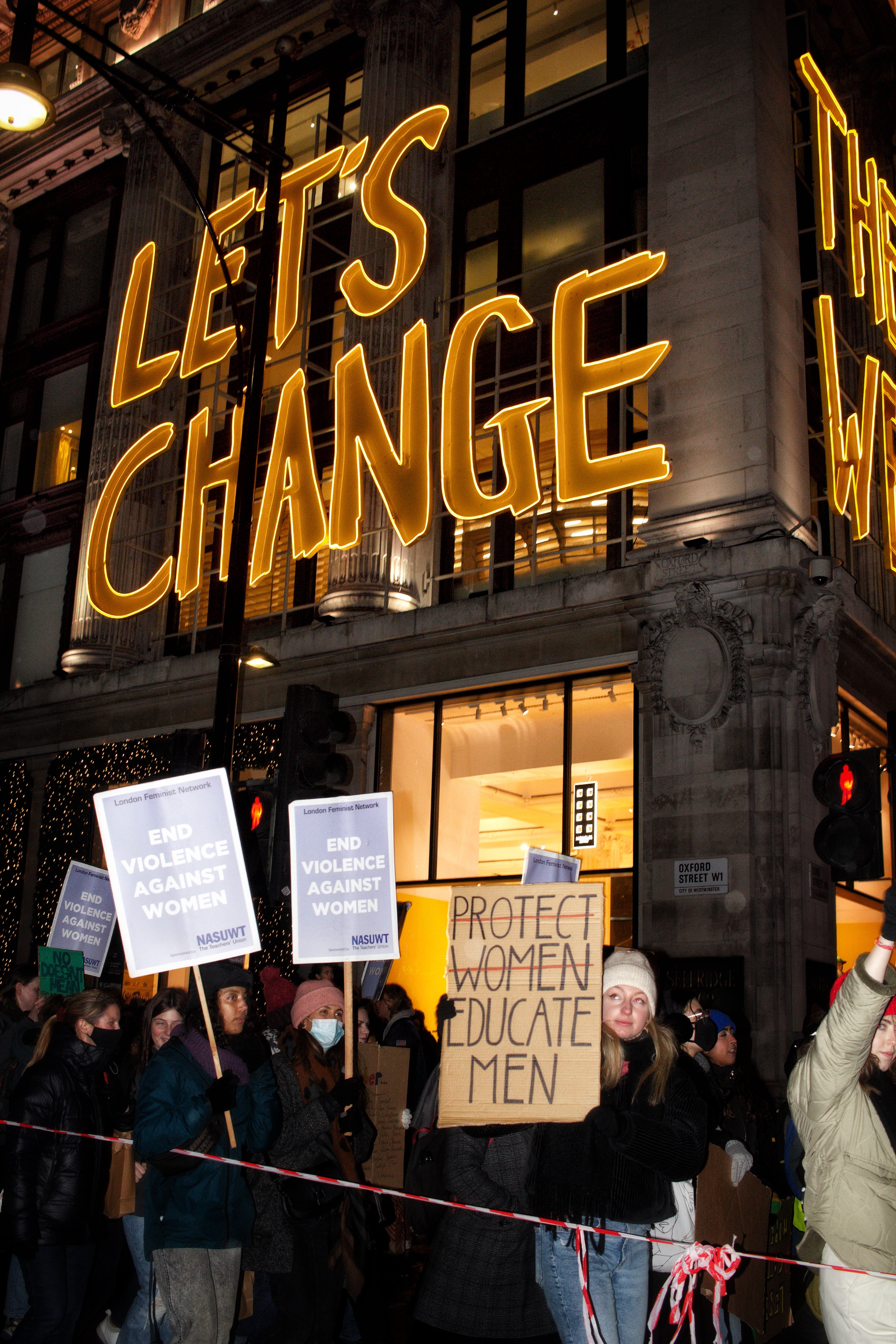 Reclaim the Night protesters in London