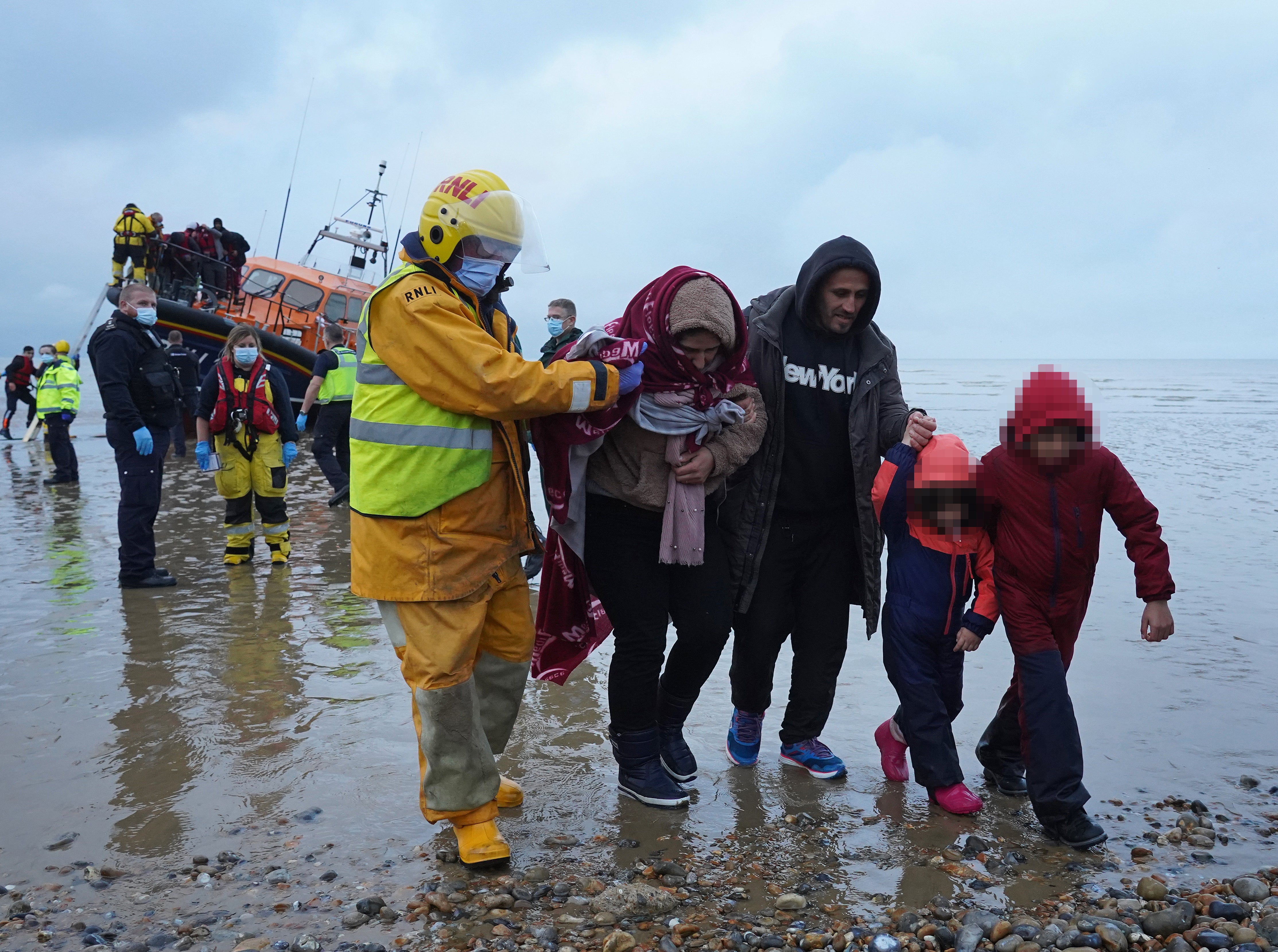 ‘After about half an hour after we left France that night, water started coming into the boat, more and more of it, and we weren’t sure what to do’