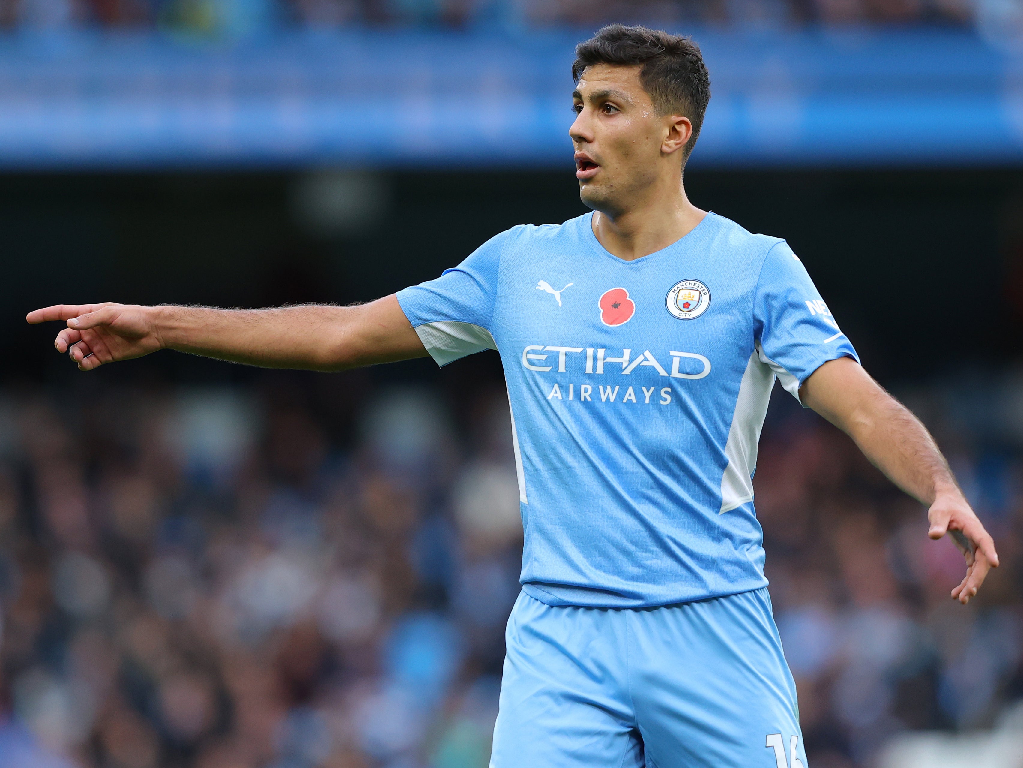 Midfielder Rodri is in excellent form this season