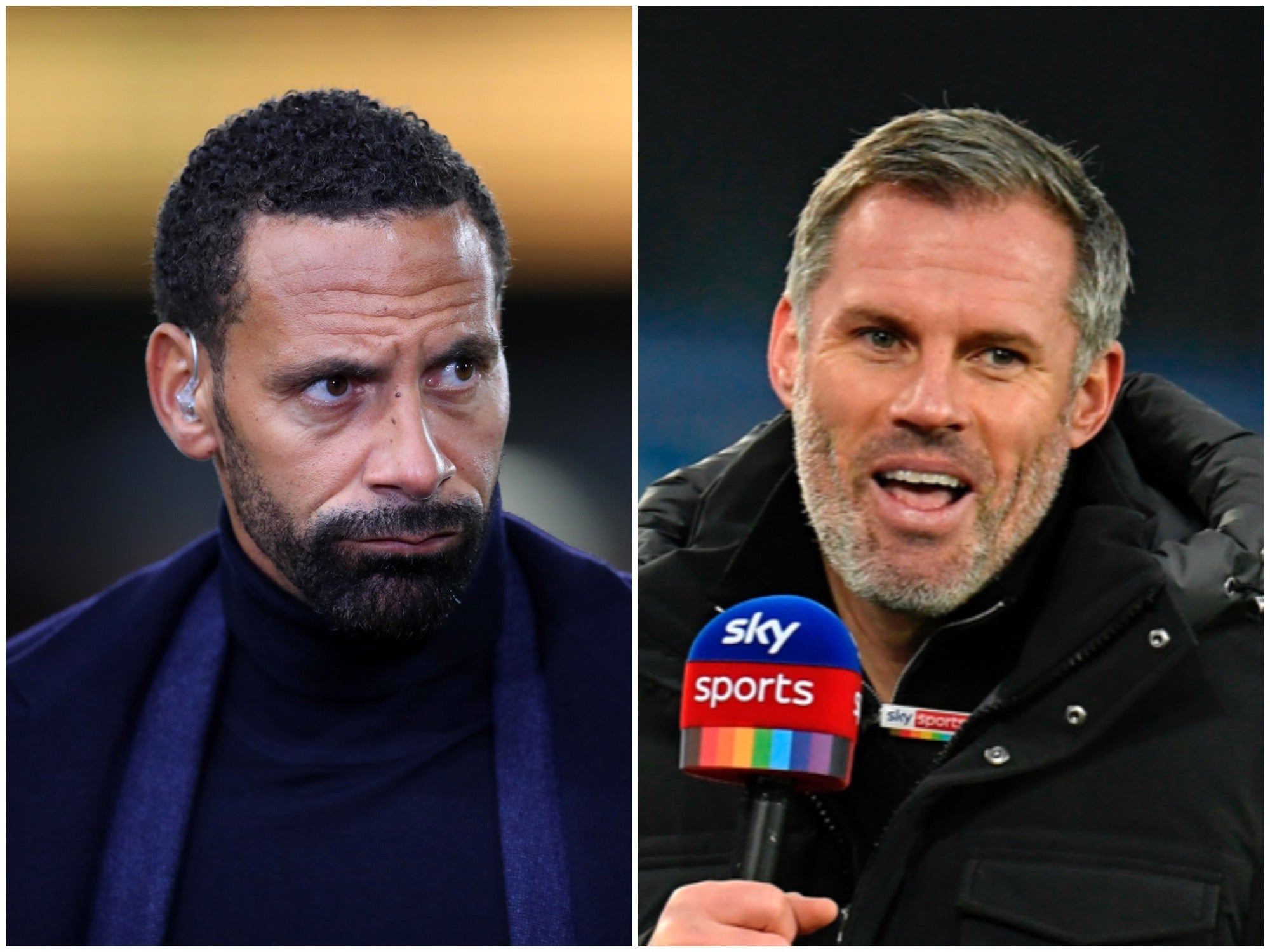 Jamie Carragher has hit back at Rio Ferdinand