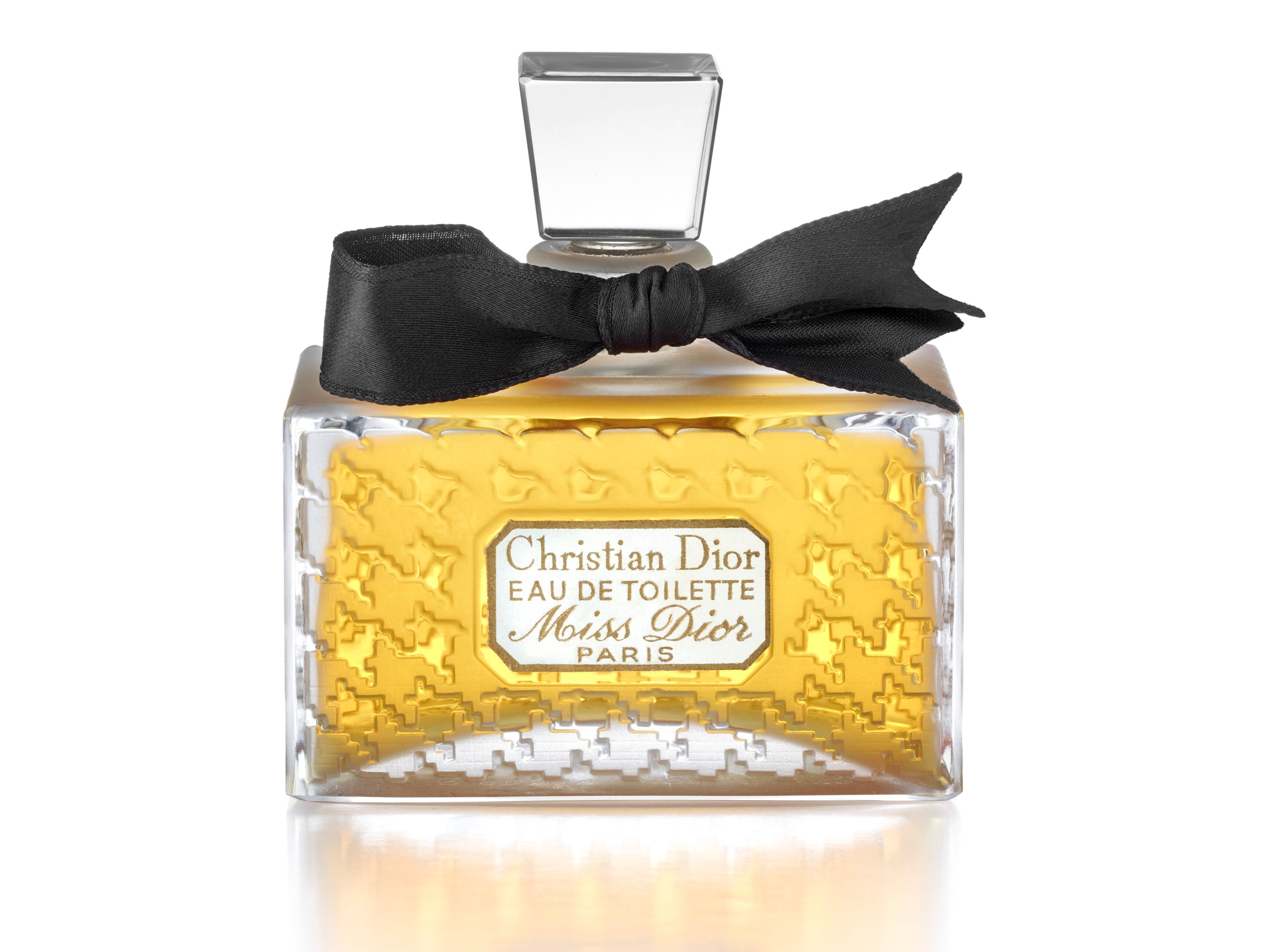 A bottle of Miss Dior perfume