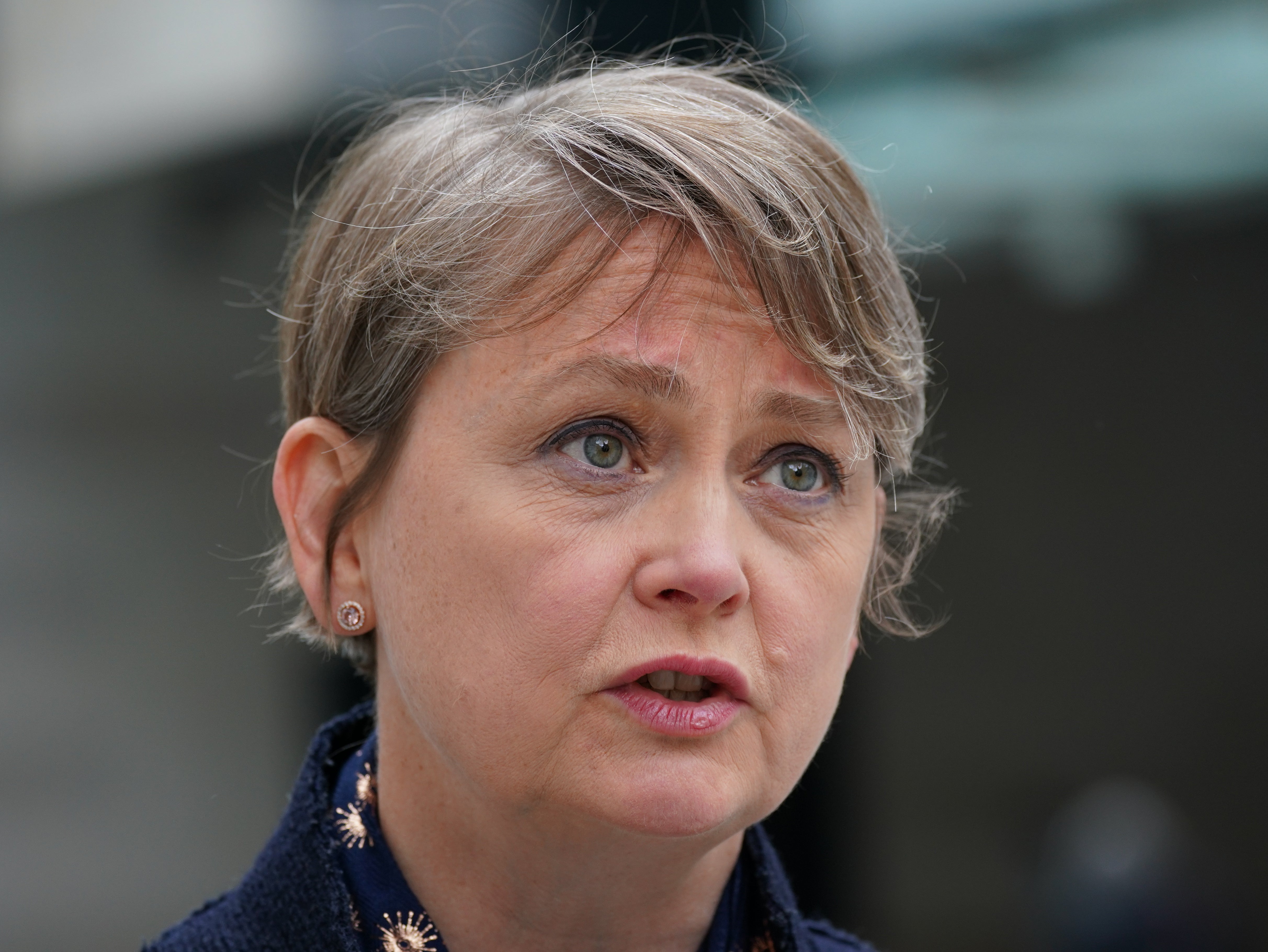 Labour MP and chairwoman of the Commons Home Affairs Committee Yvette Cooper during an interview outside BBC Broadcasting House in central London (Yui Mok/PA)