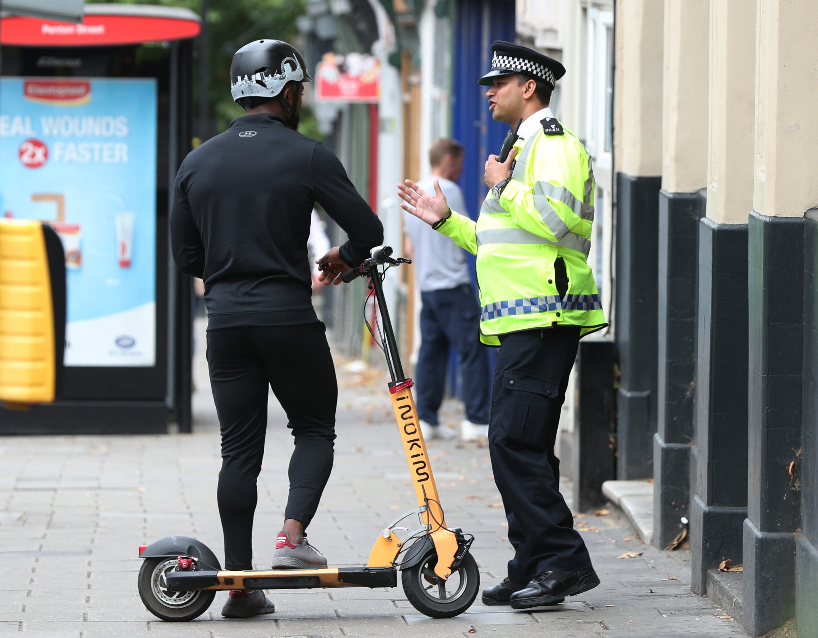 Police have accused retailers of selling private e-scooters without making customers fully aware they cannot legally be used on public land (Yui Mok/PA)