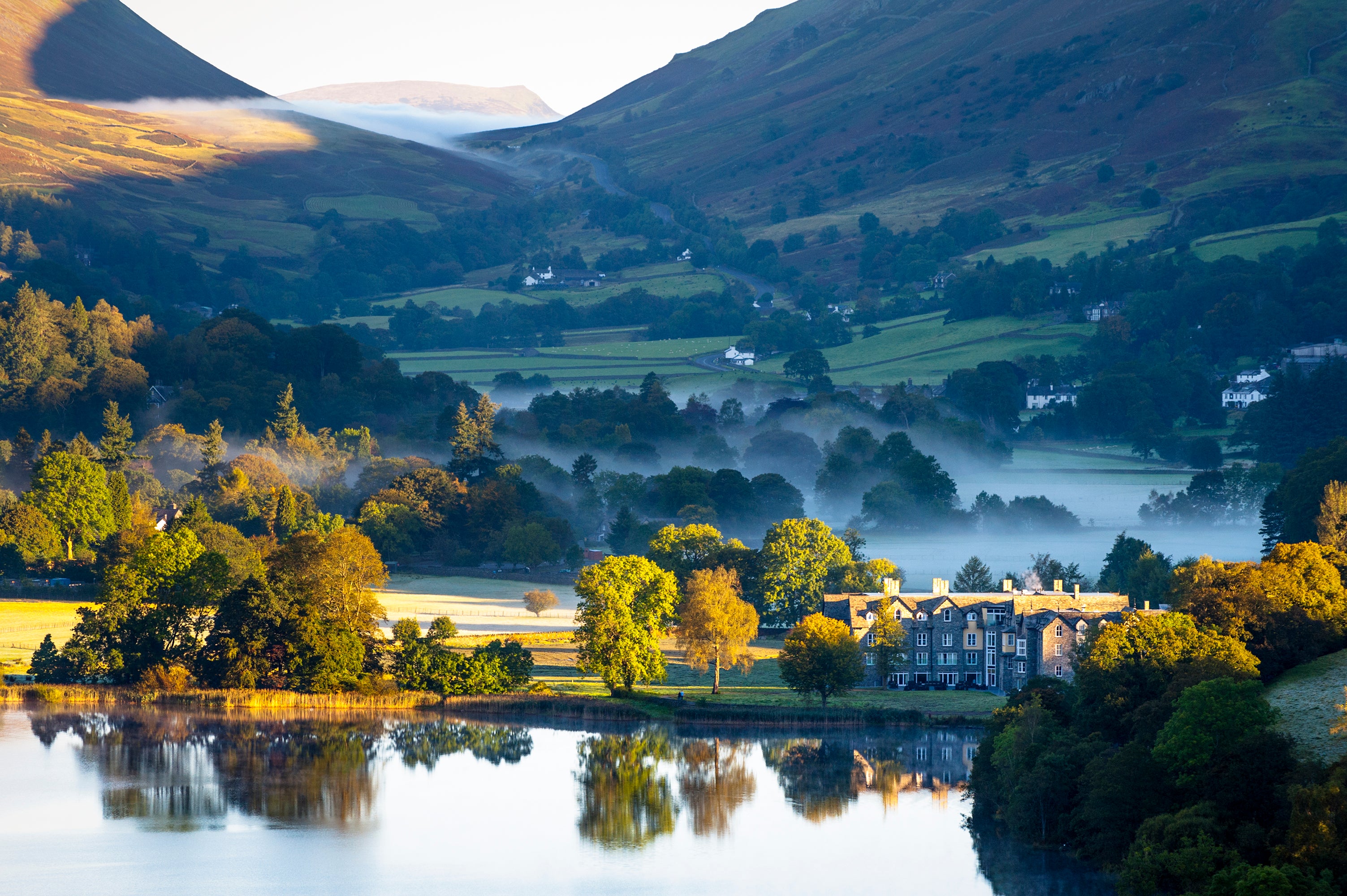 Sunrise in Grasmere, the Lake District