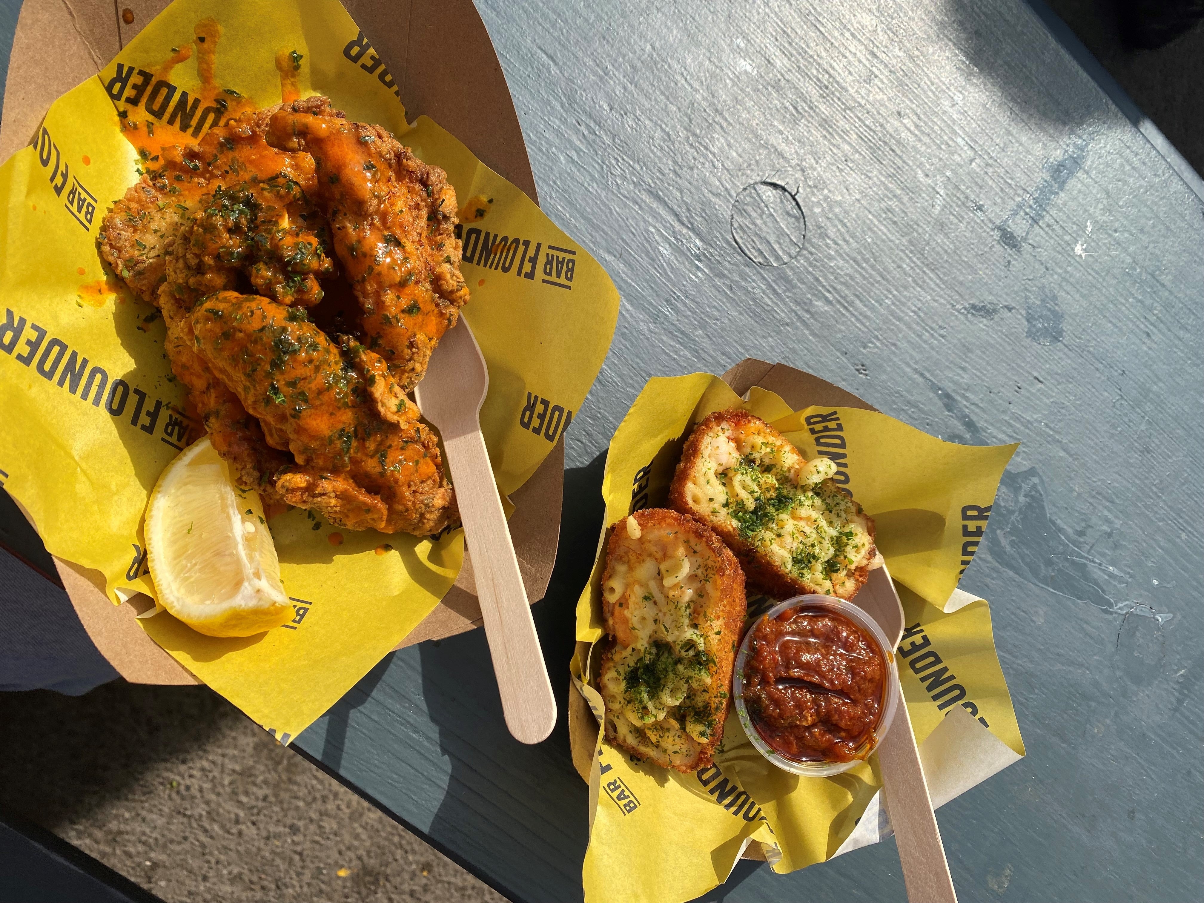 Turbot tenders at Bar Flounder