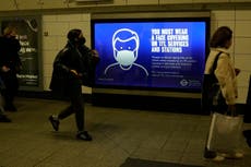 Face masks again mandatory in England amid variant spread