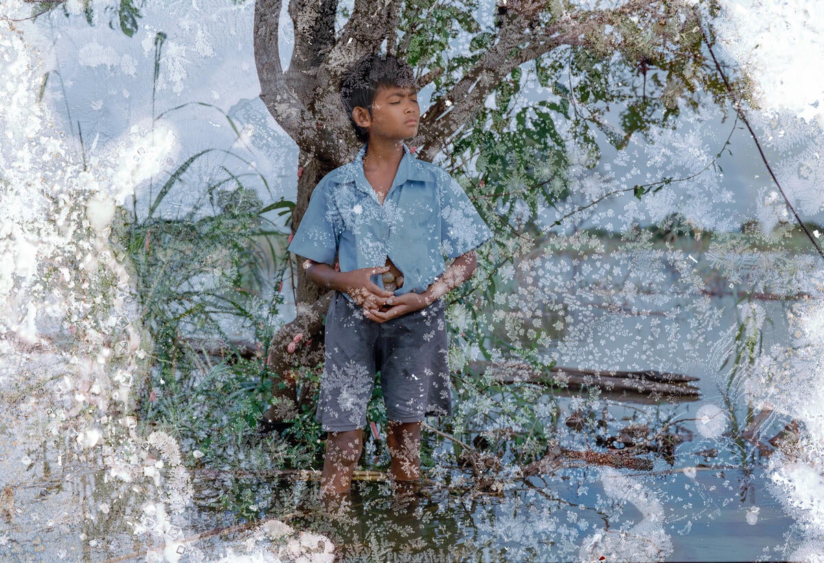 MengHy’s grandfather relies on the Tonlé Sap lake for fishing, but the climate crisis has made times hard