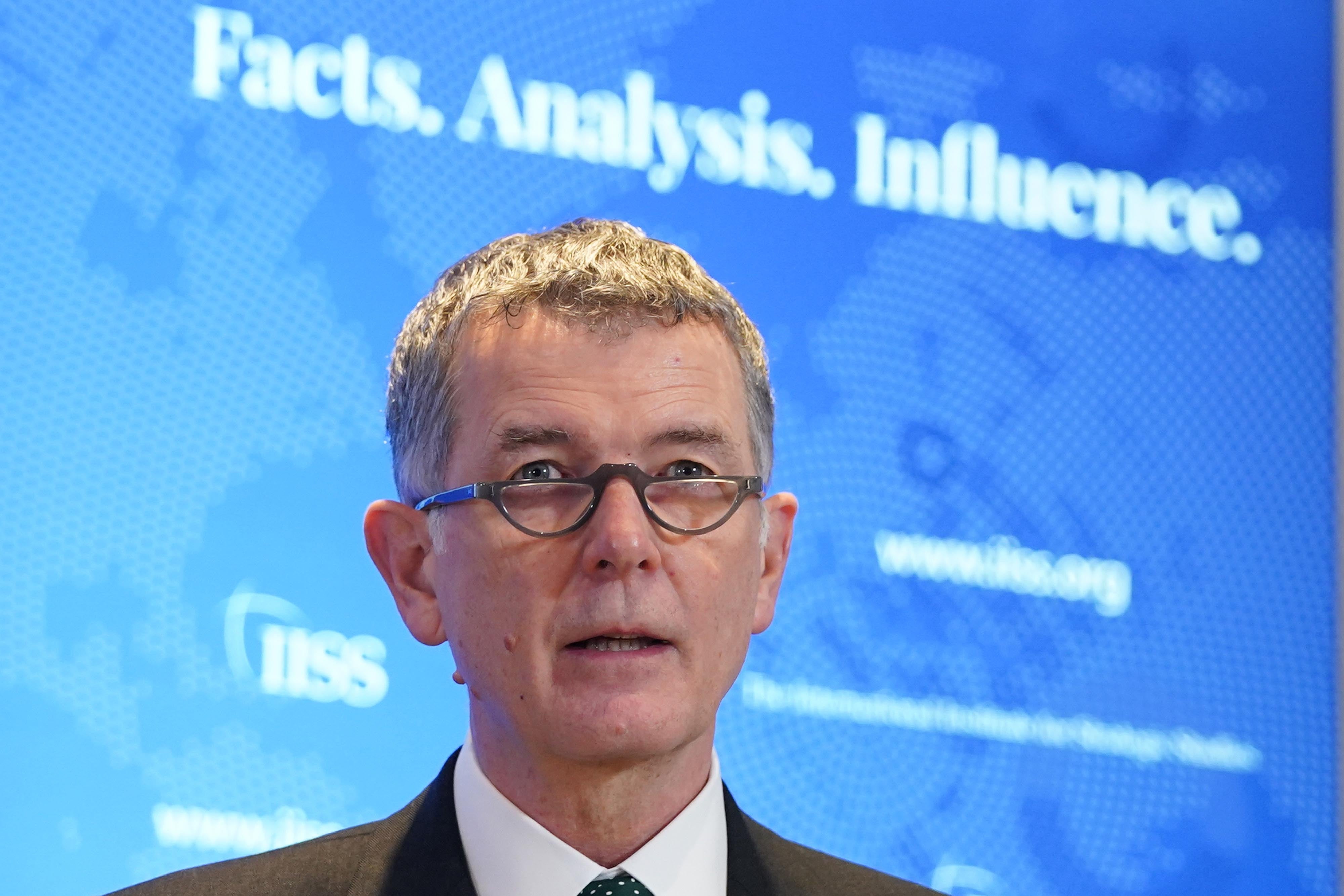 MI6 Chief Richard Moore speaks at the International Institute for Strategic Studies, London (Stefan Rousseau/PA)