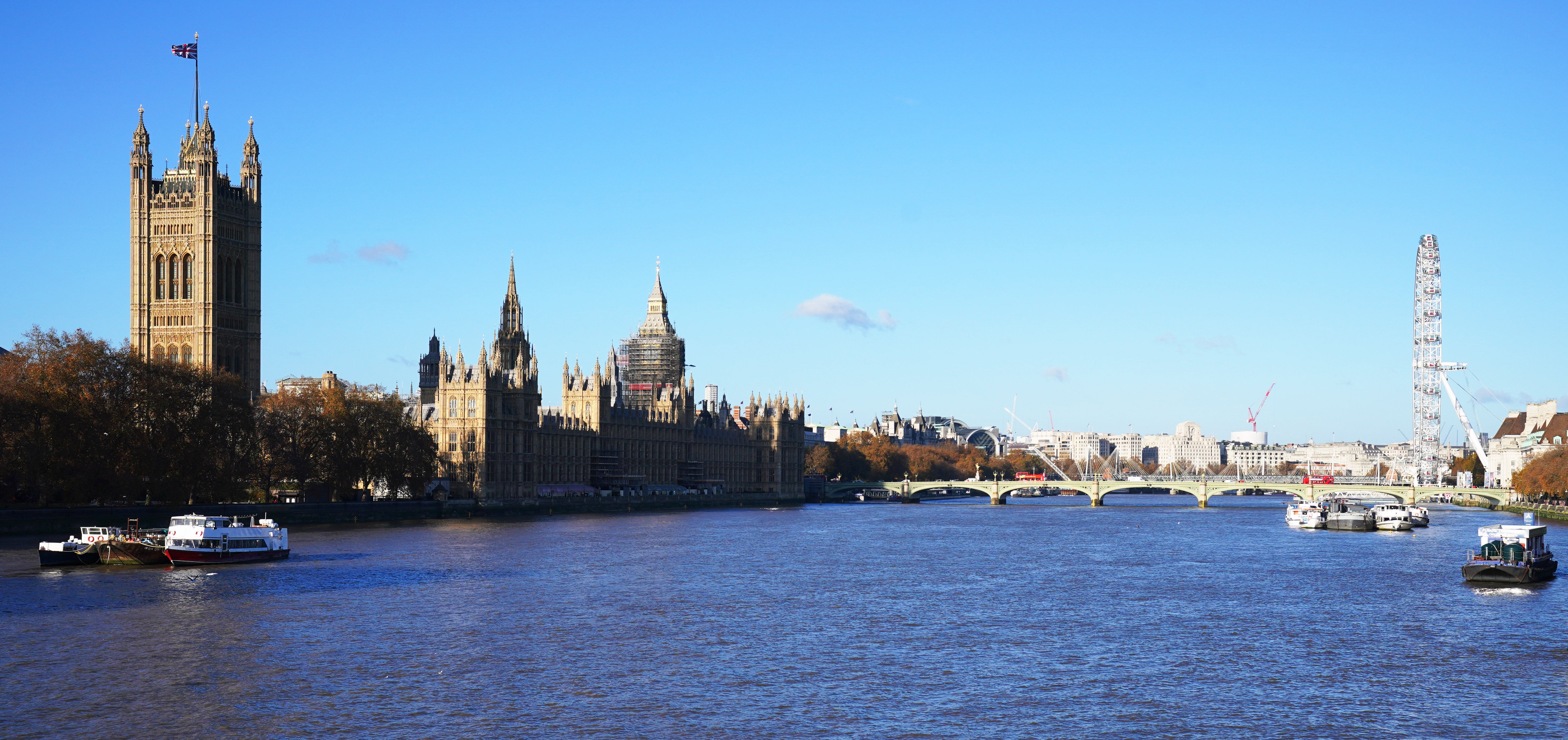 The Union Flag flies above the Victoria Tower and the Palace of Westminster (Jonathan Brady/PA)