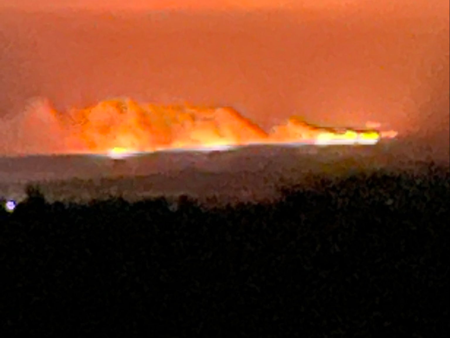 Fire at Studland Heath