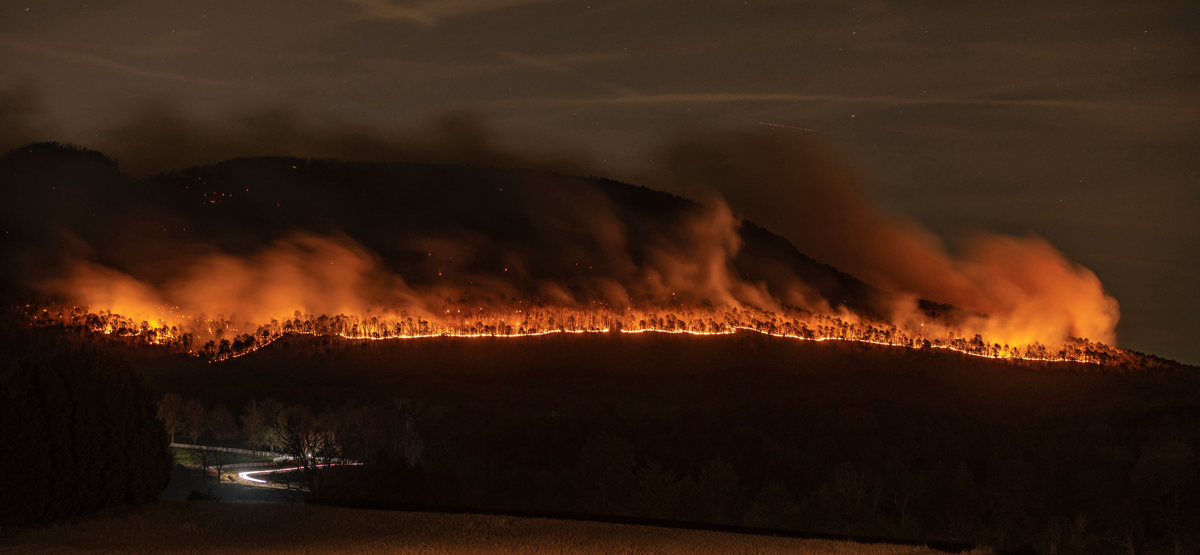 APTOPIX State Park Fire North Carolina