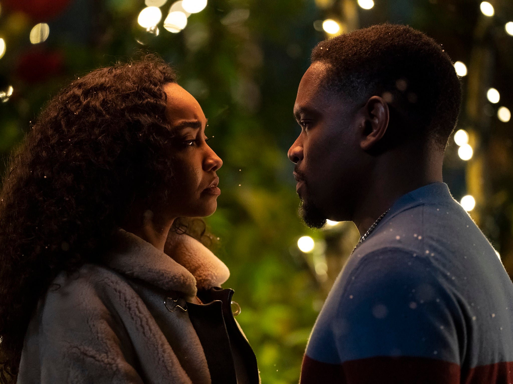 Leigh-Anne Pinnock and Aml Ameen in ‘Boxing Day’