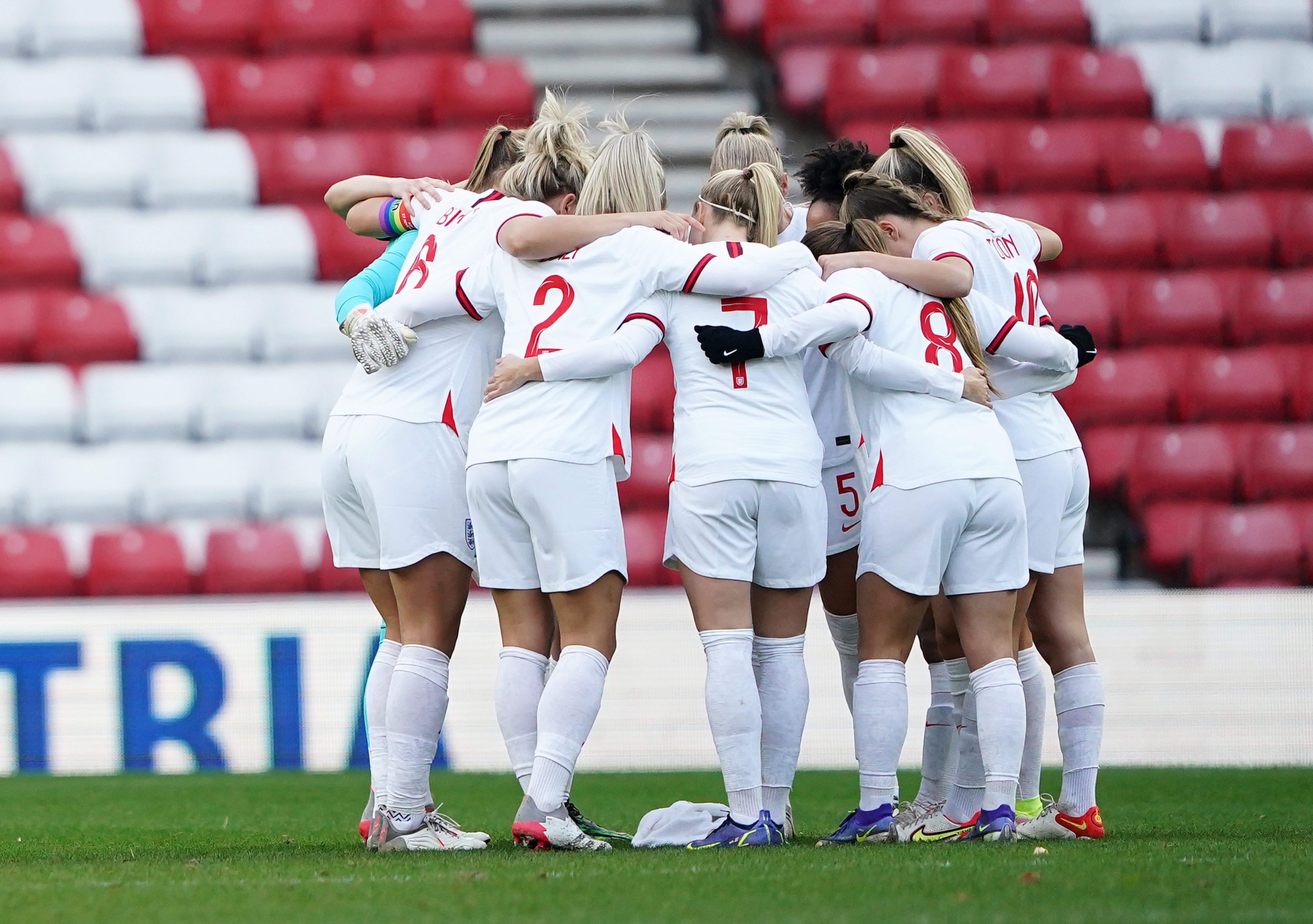 England finished 2021 top of Group D in World Cup qualifying (Zac Goodwin/PA)