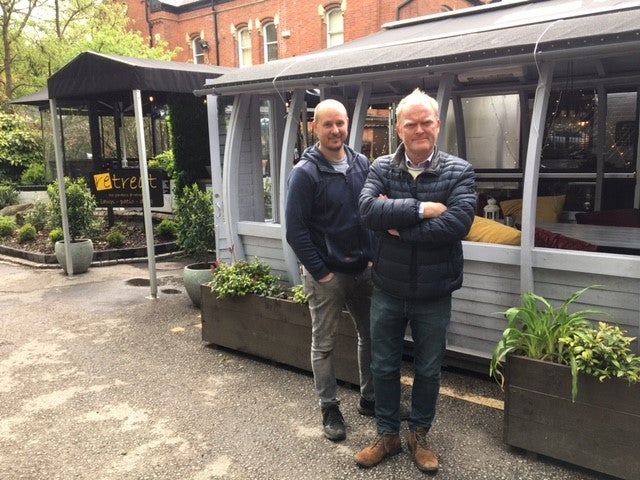 Richard Hibbert and Jeremy Guest, owners of Retreat restaurants in Bolton and Lancashire